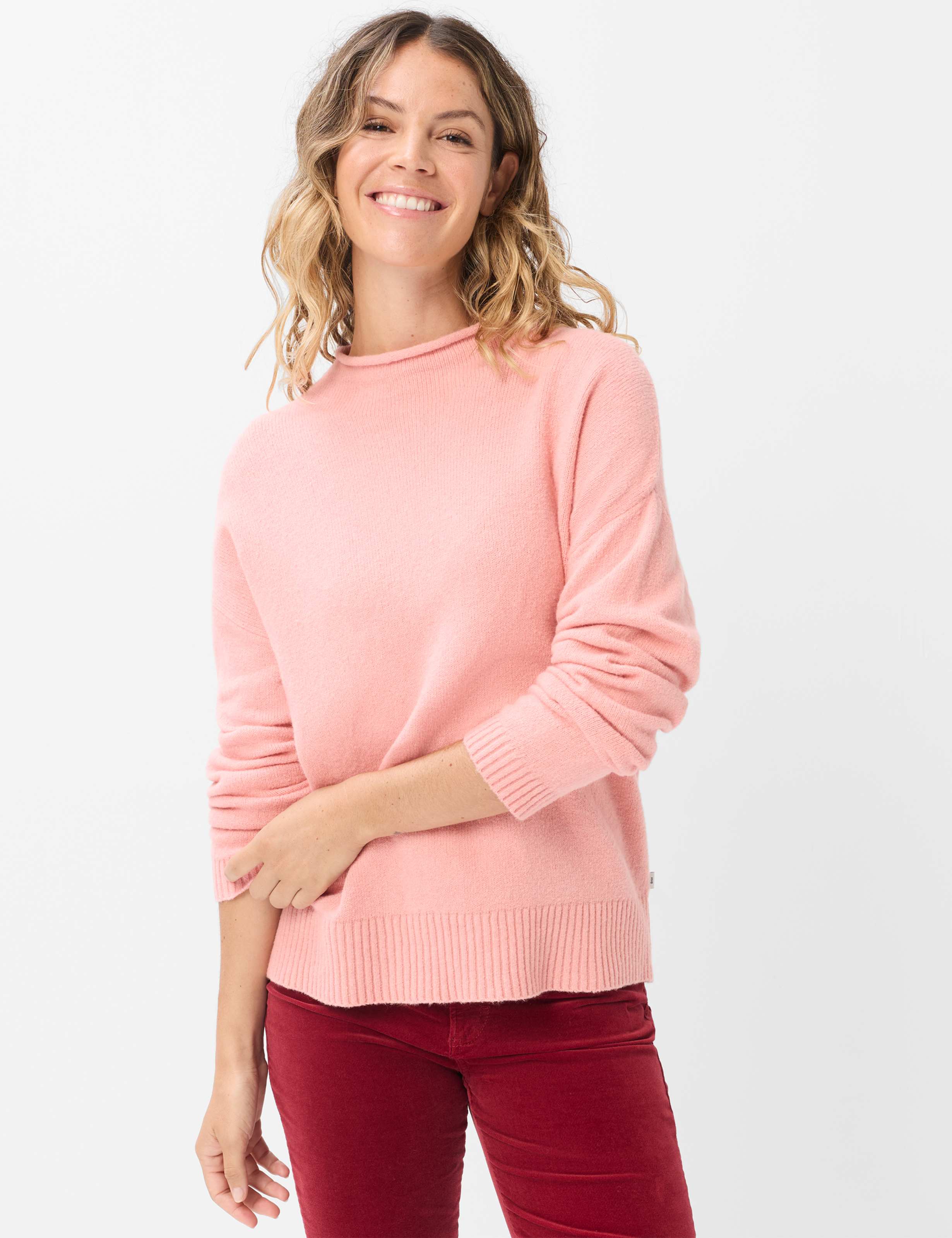 Brax Dames Trui  Style LEA flamingo, roze, maat 34
