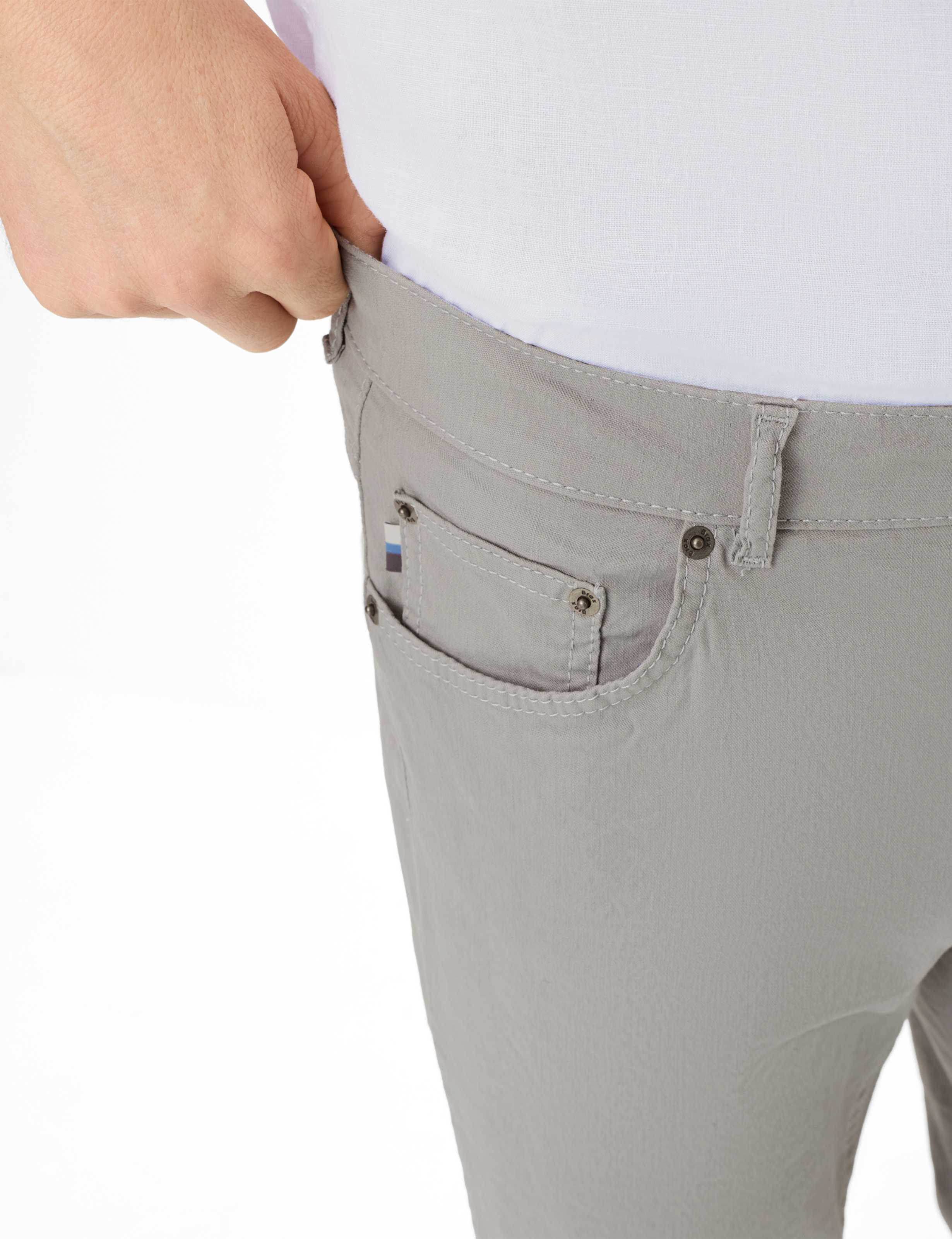 Homme Style COOPER L Gris Clair Regular Fit Détail 2