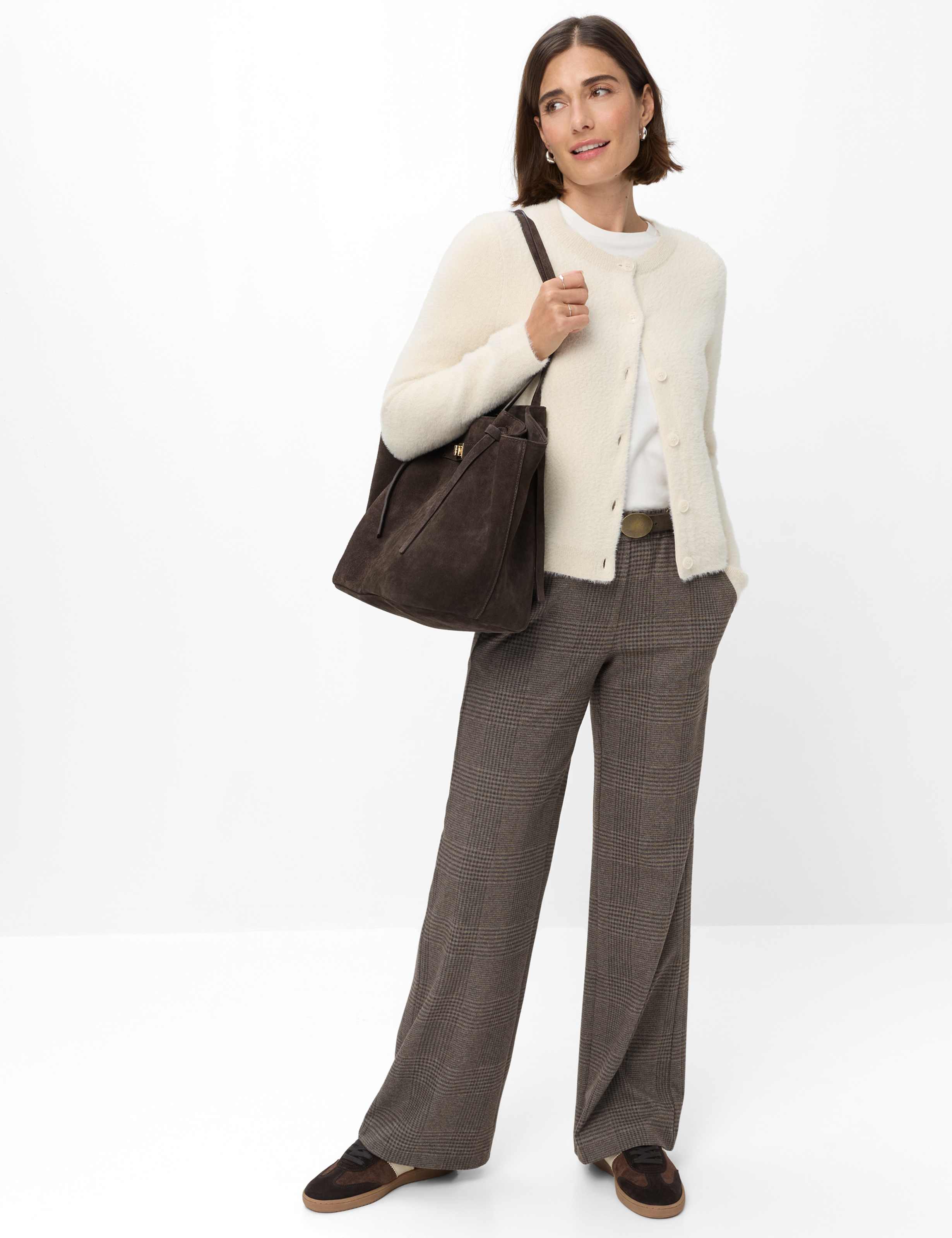 Femme Style MAINE Marron Wide Leg Tenue du mannequin