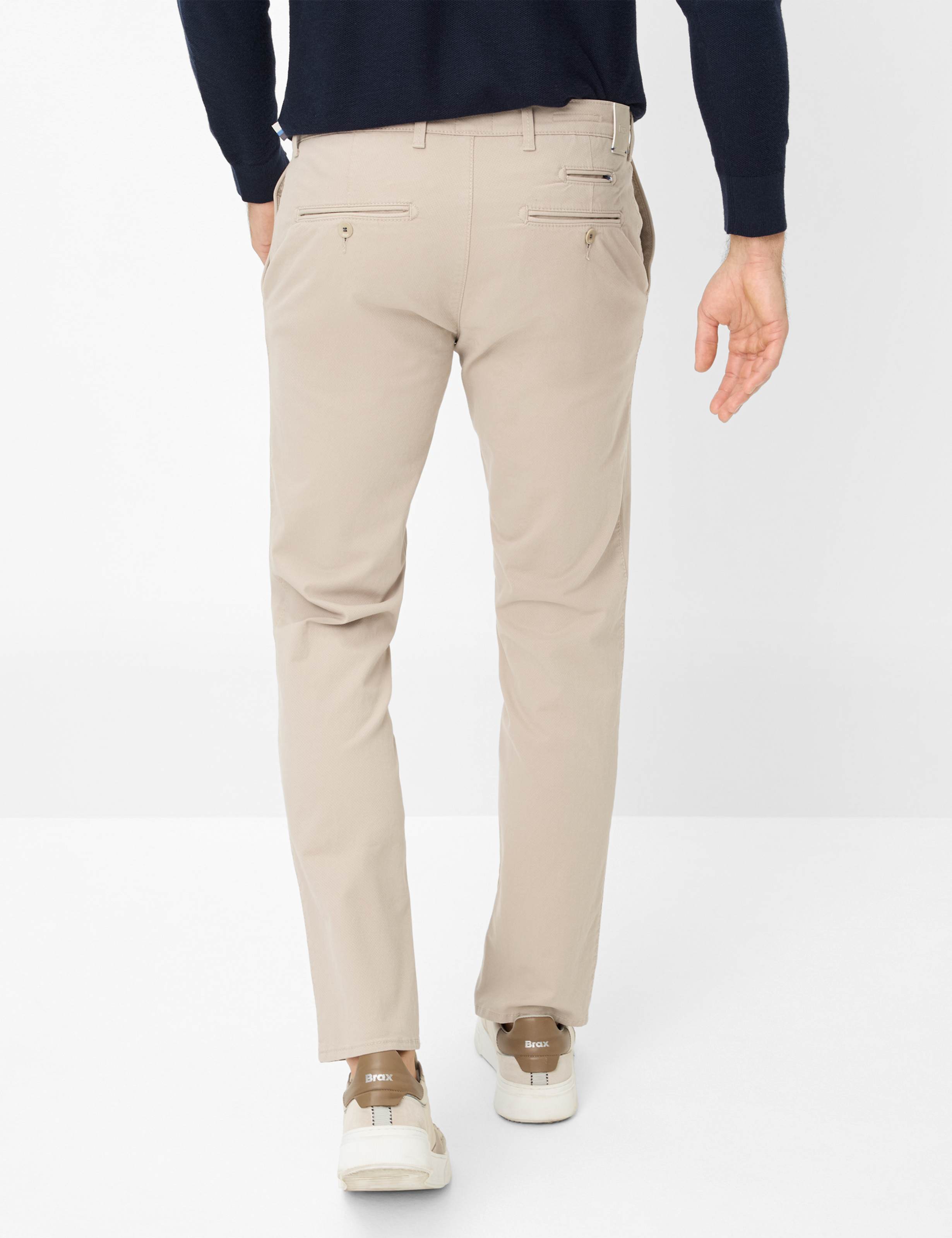 Herren Style FABIO IN Beige Modern Fit Model Rueck