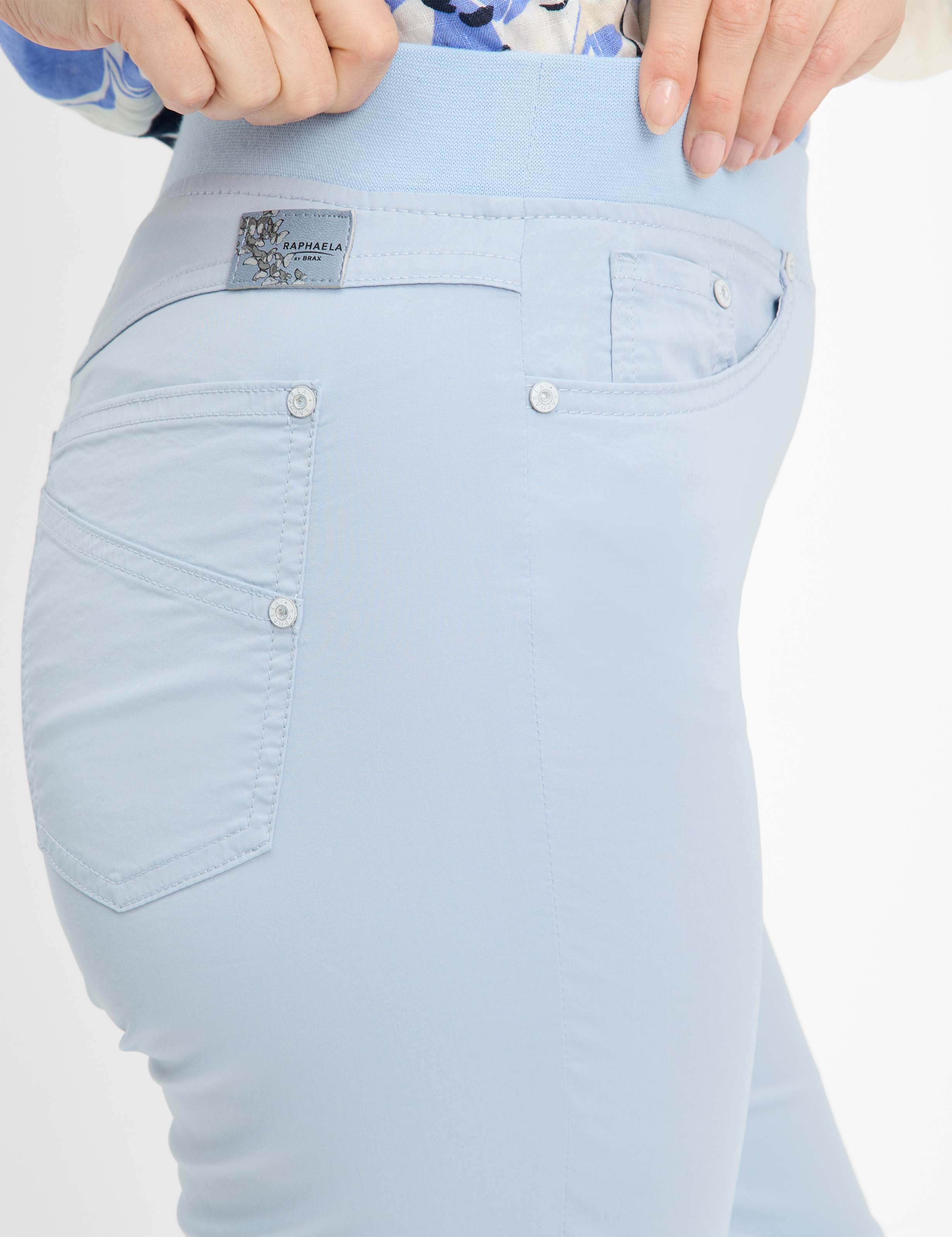 Damen Style PAMINA BERMUDA Hellblau Slim Fit Detail 2