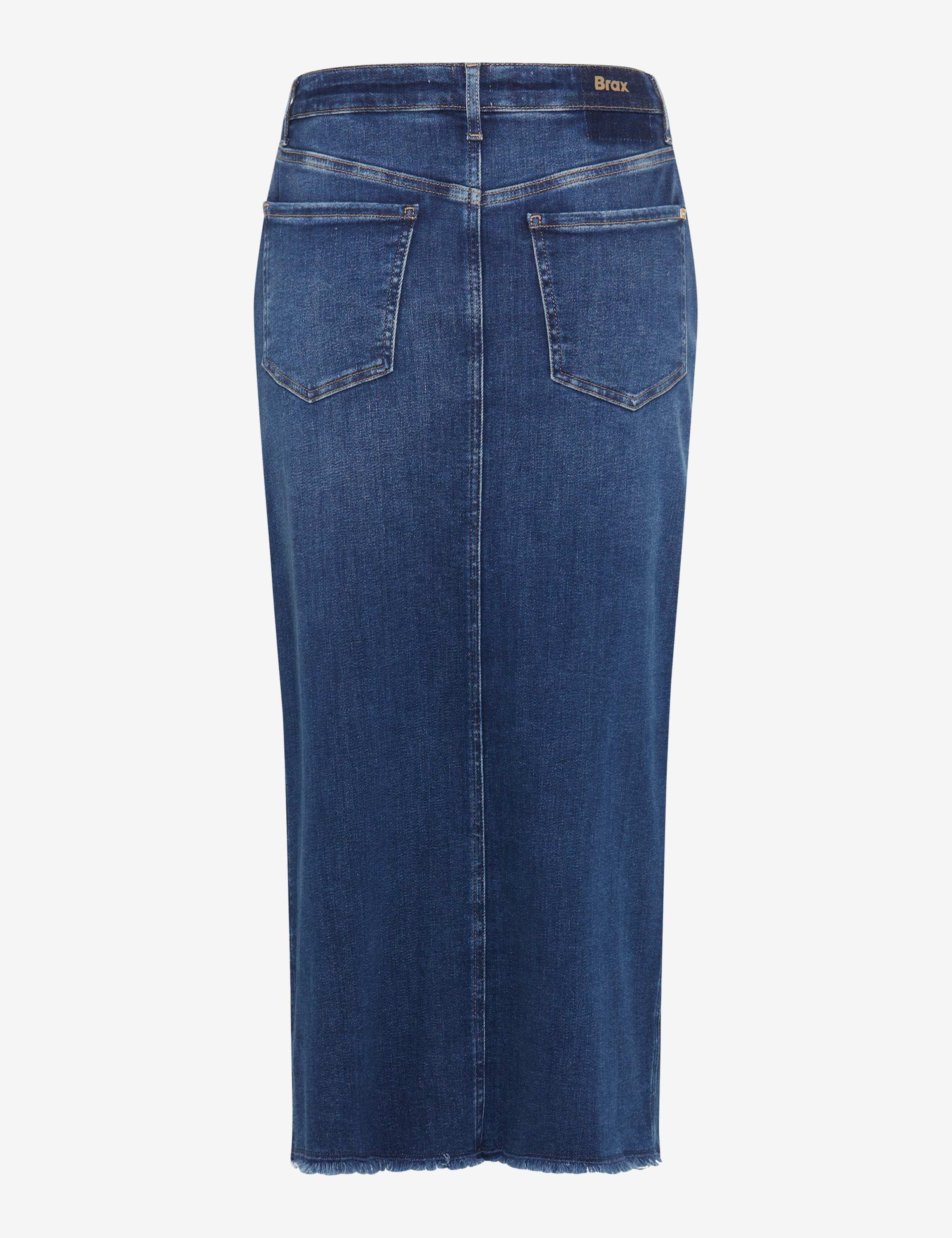Femme Style KACIE Denim Bleu Slim Fit Détourage arrière