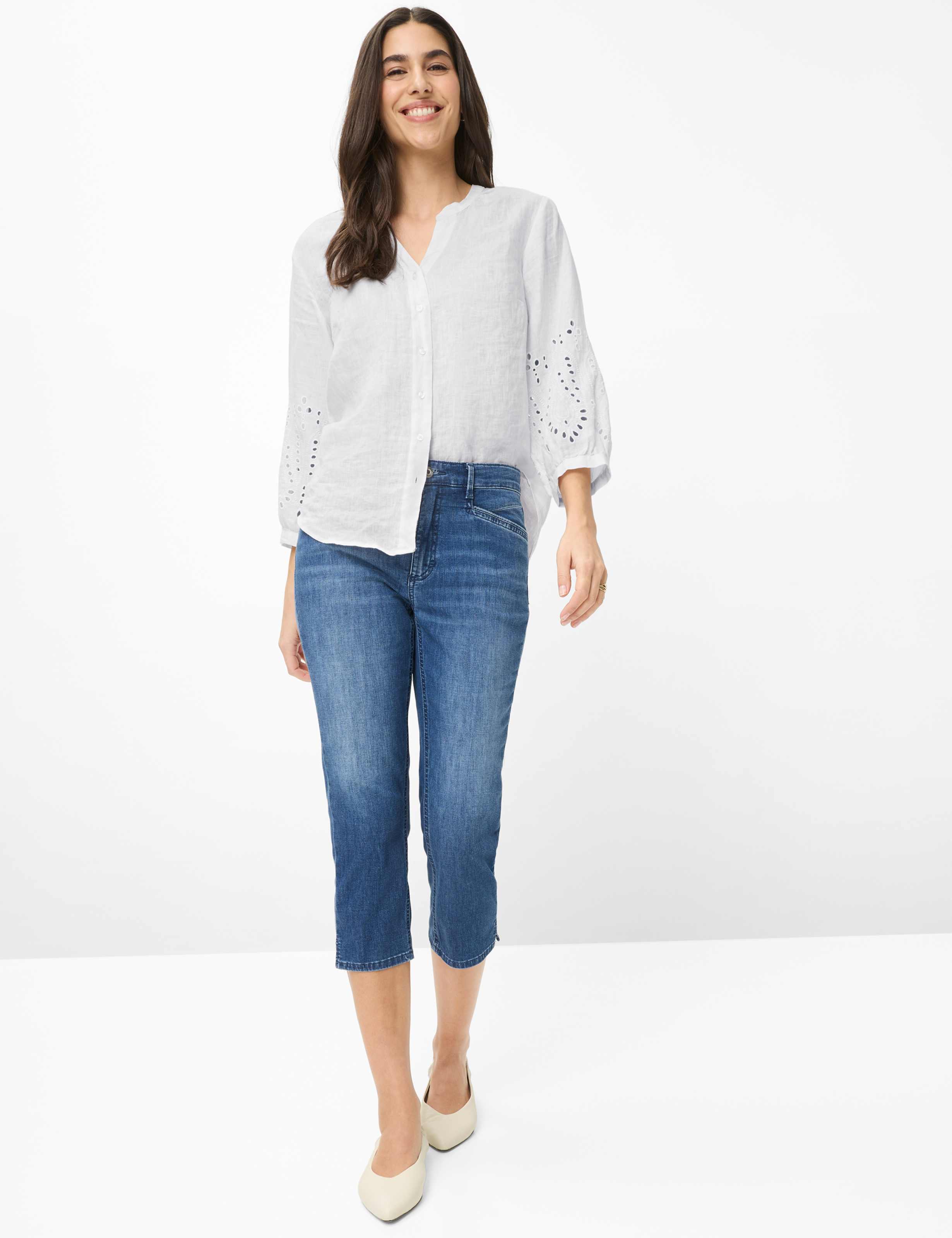 Dames Style MARY C Denim Blauw Regular Regular Fit Model outfit