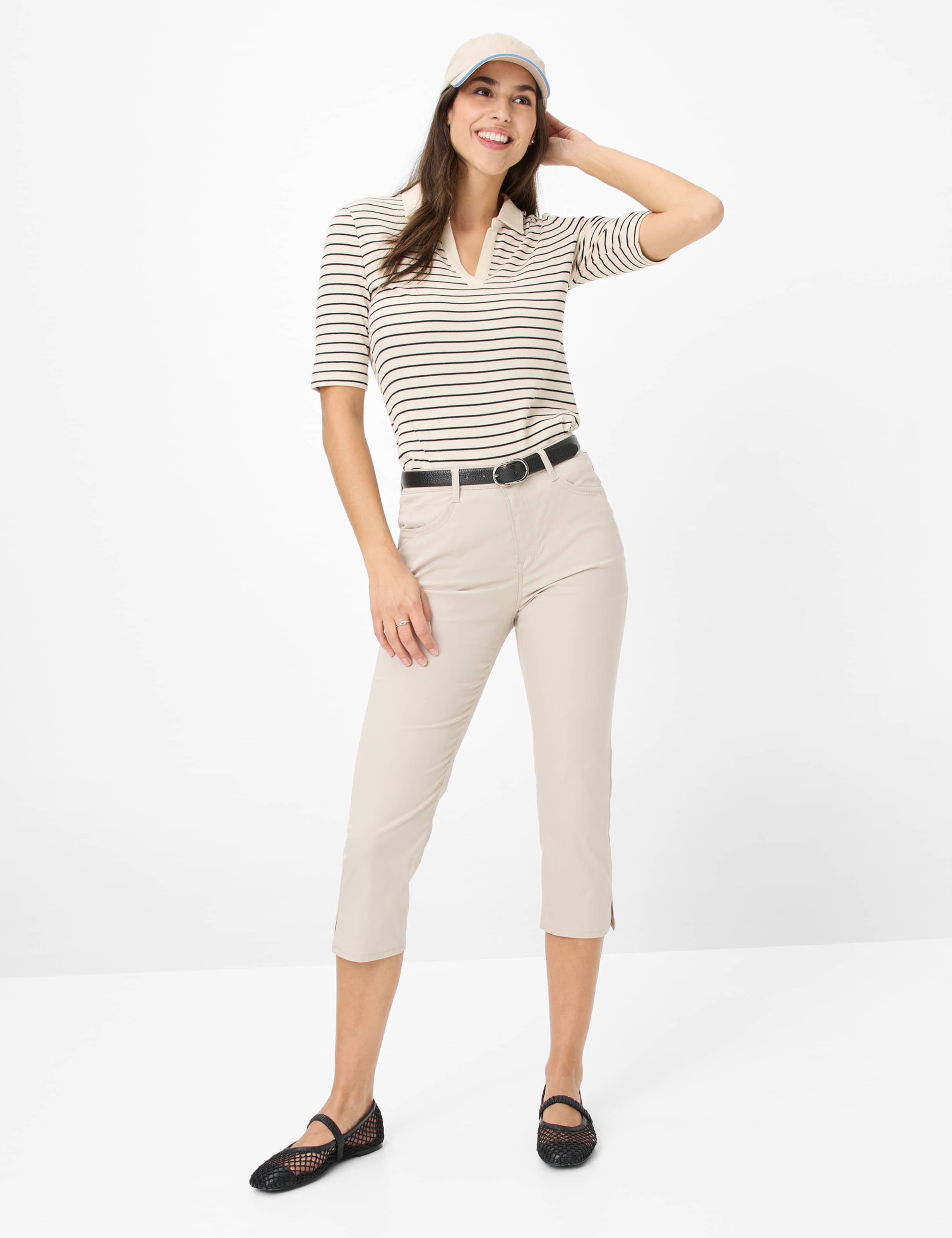 Damen Style MARY C Hellbeige Regular Fit Model Outfit