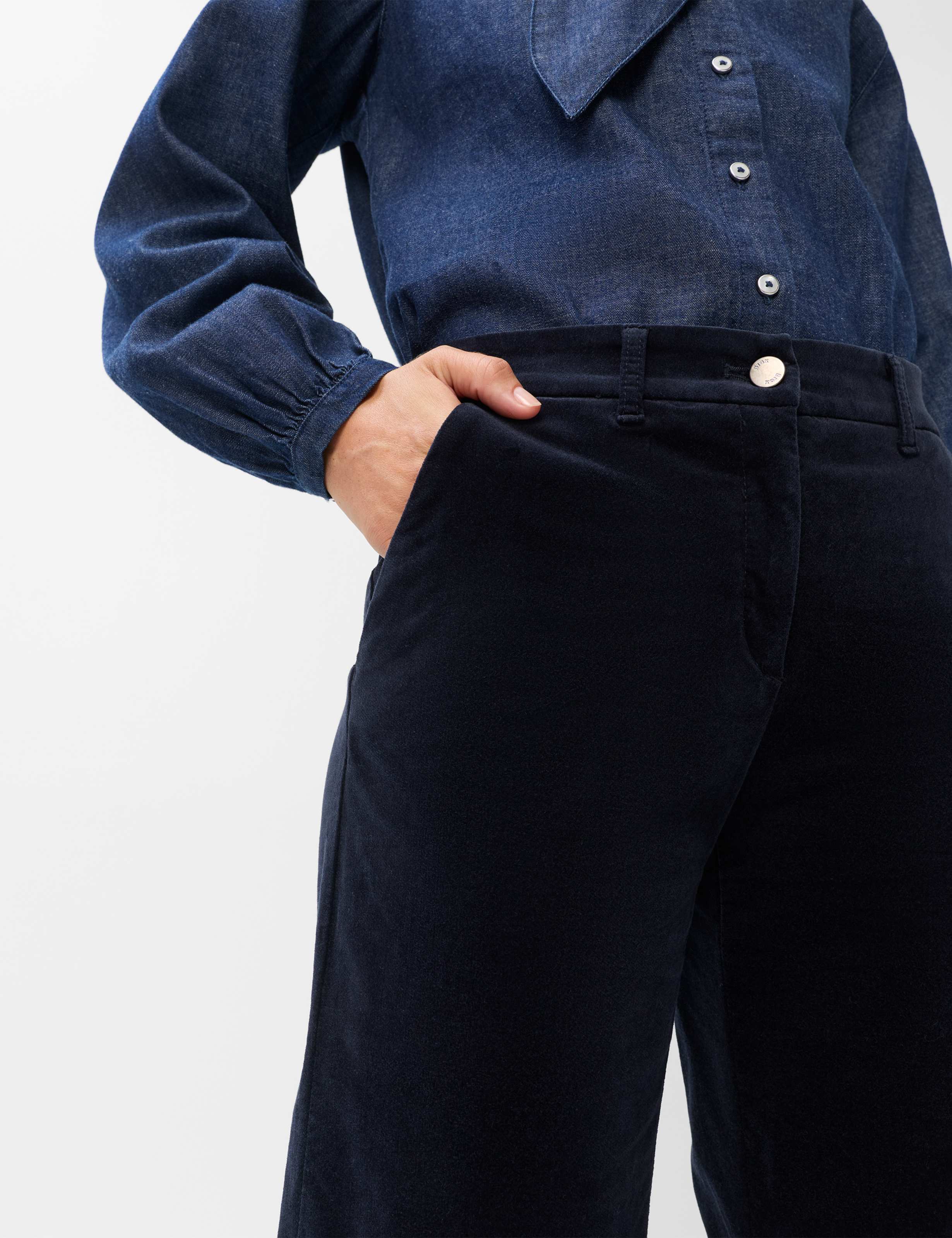 Women Style MAINE Dark Blue Wide Leg Detail 2