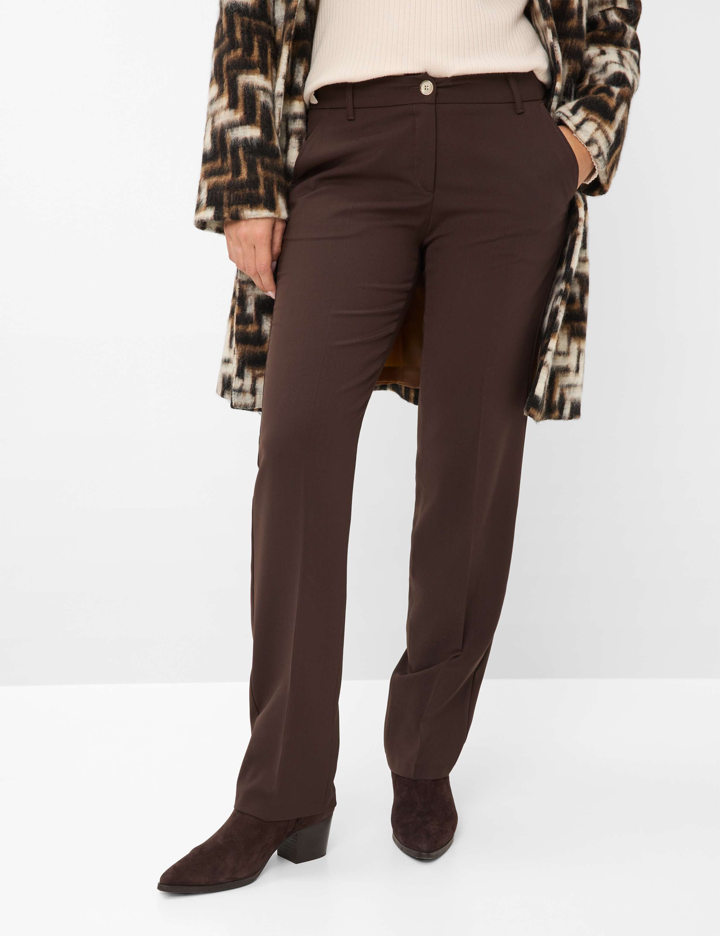 Thumbnail - Brax Damen Chino Style MARON DARK CHOCOLATE, dunkelbraun, Gr. 36