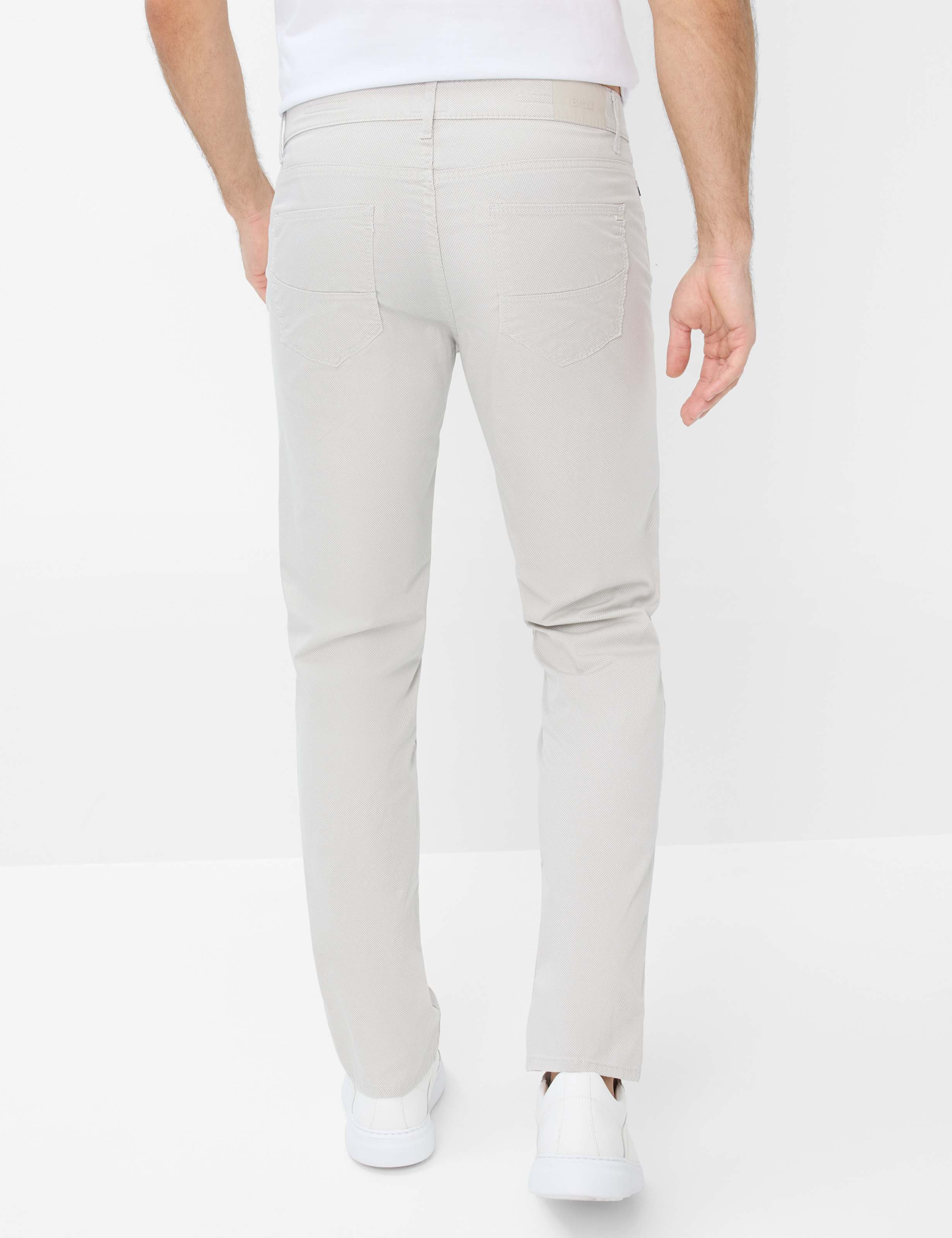 Homme Style CADIZ Beige Clair Straight Fit Dos mannequin
