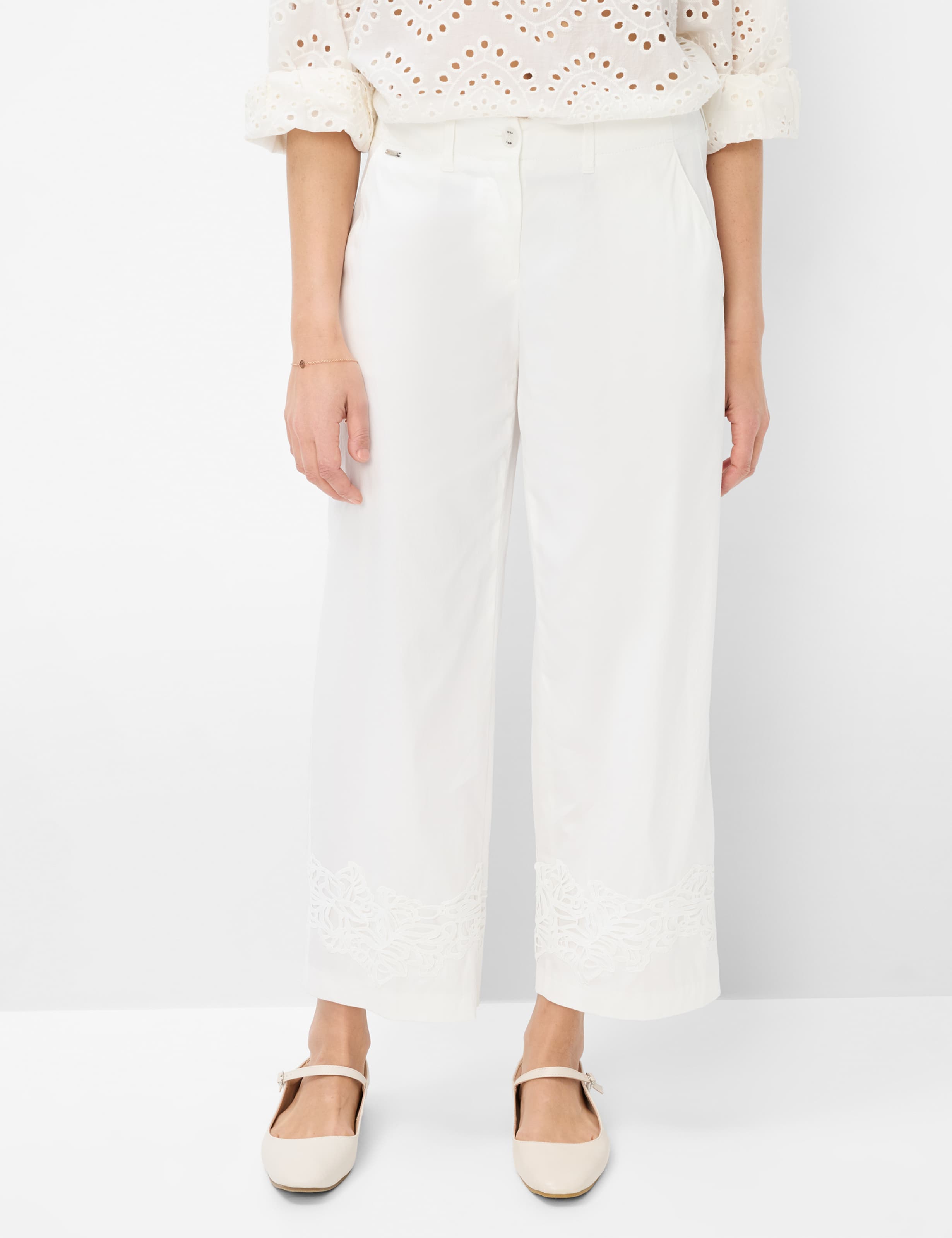 Thumbnail - Brax Damen Culotte Style MAINE S OFFWHITE, cremeweiß, Gr. 34