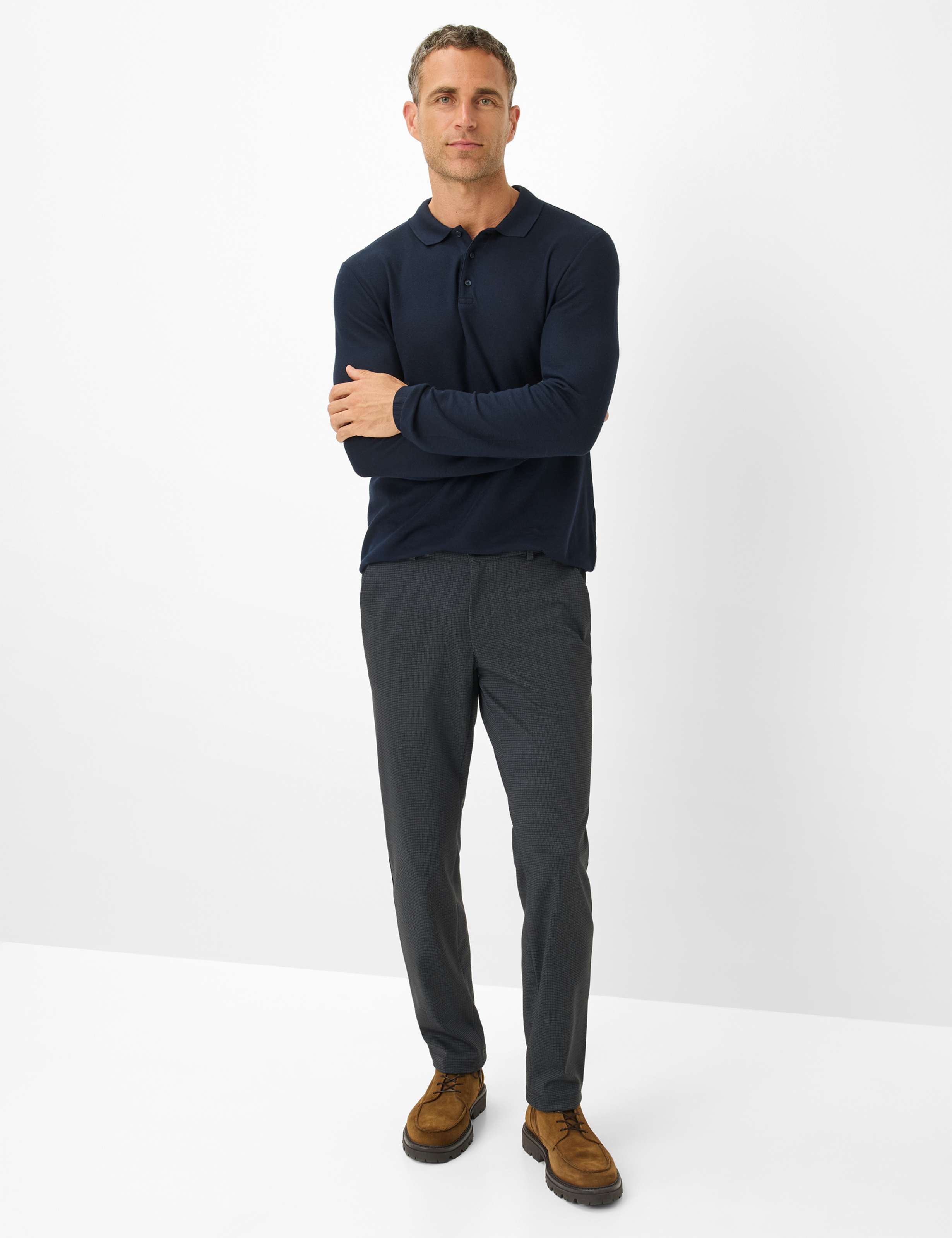 Herren Style THILO Dunkelgrau - Anthrazit Regular Fit Model Outfit