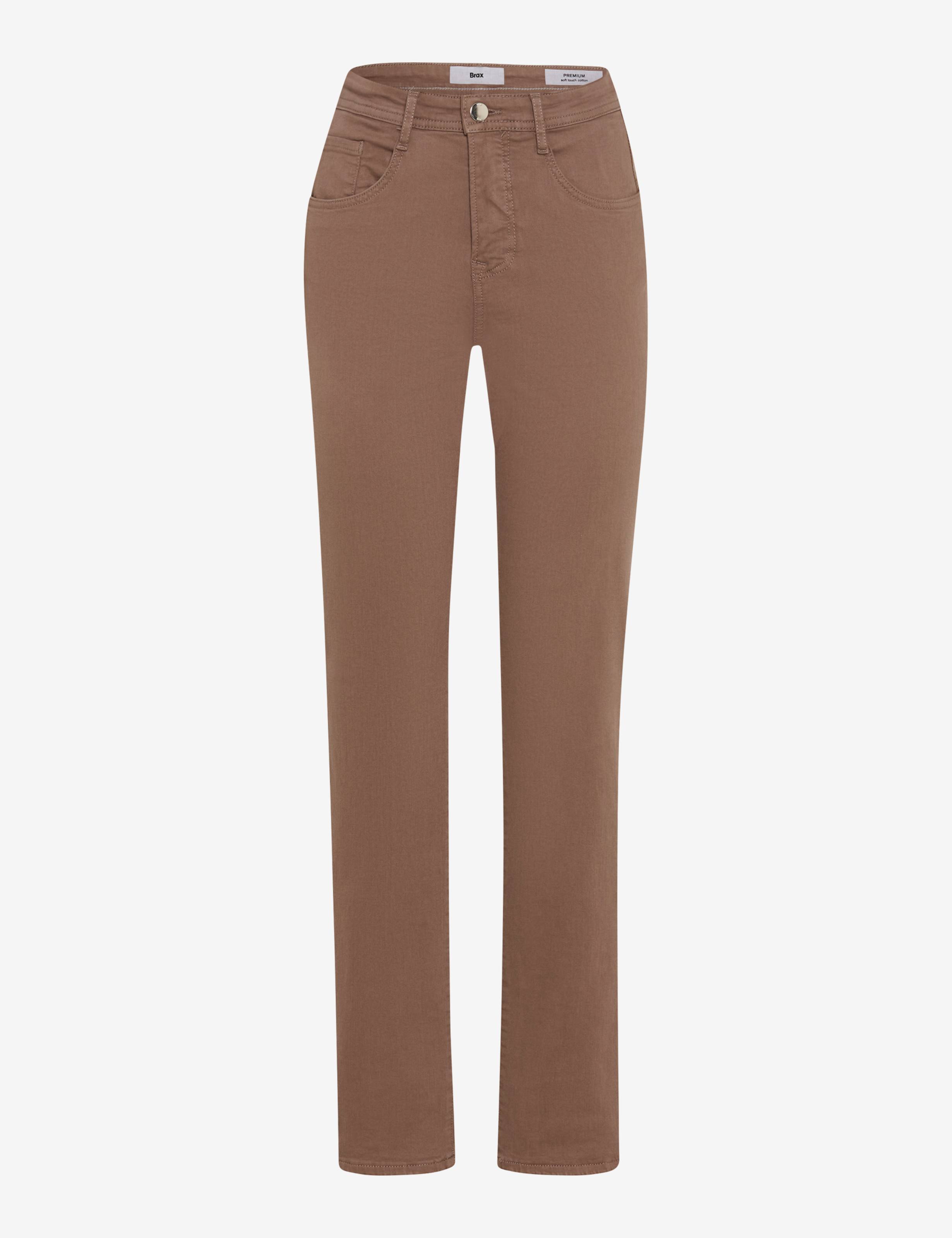 Femme Style CAROLA Denim Marron Clair Feminine Fit Détourage avant