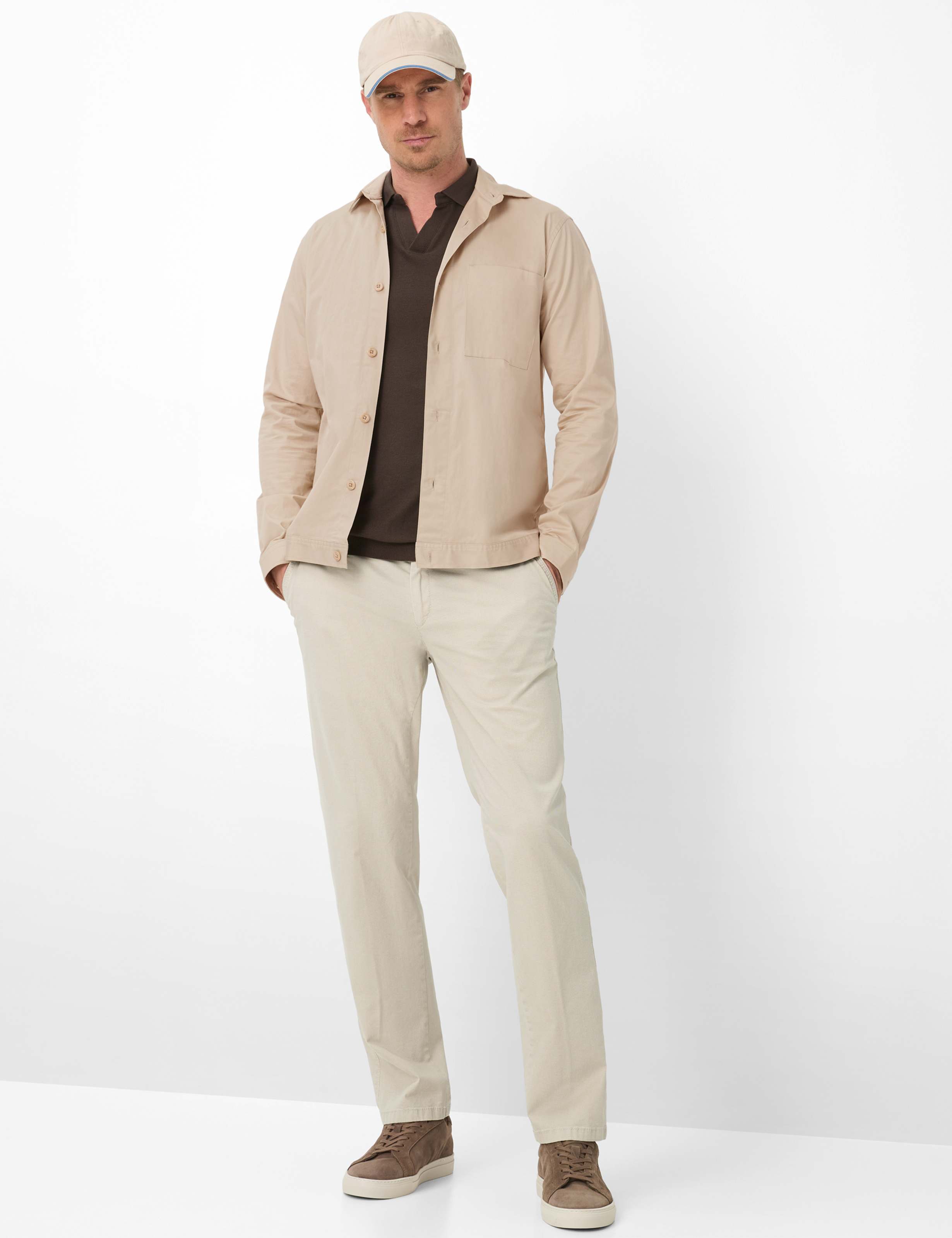 Men Style EVEREST Light Beige Regular Fit Model Outfit