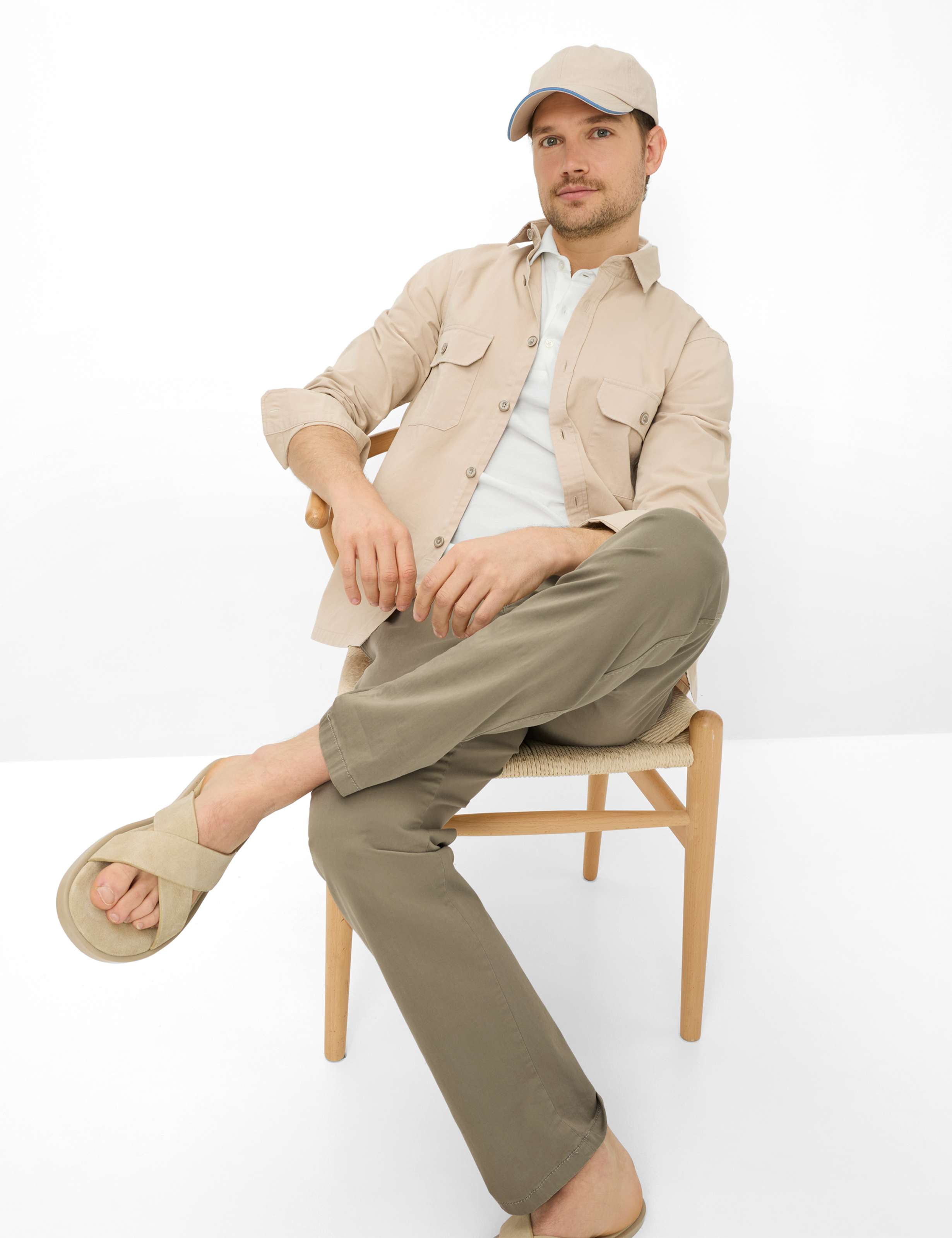 Men Style EVANS Green Regular Fit Detail 1