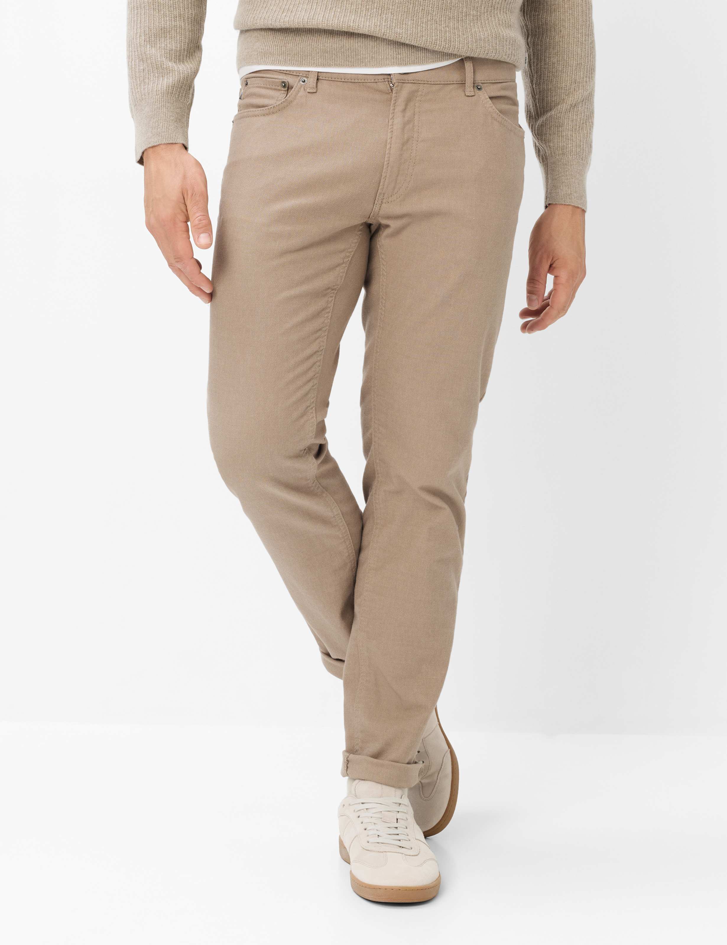 Brax Heren Jeans  Style CHUCK CANVAS, beige, maat 34/30