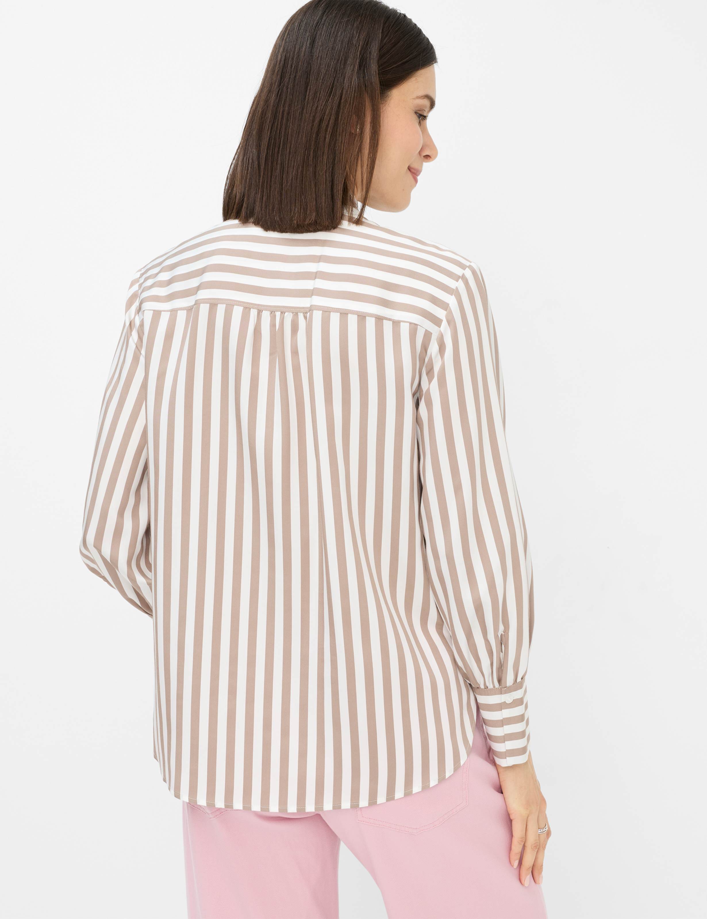 Thumbnail - Brax Damen Hemd Style VIC taupe, hellbraun, Gr. 42