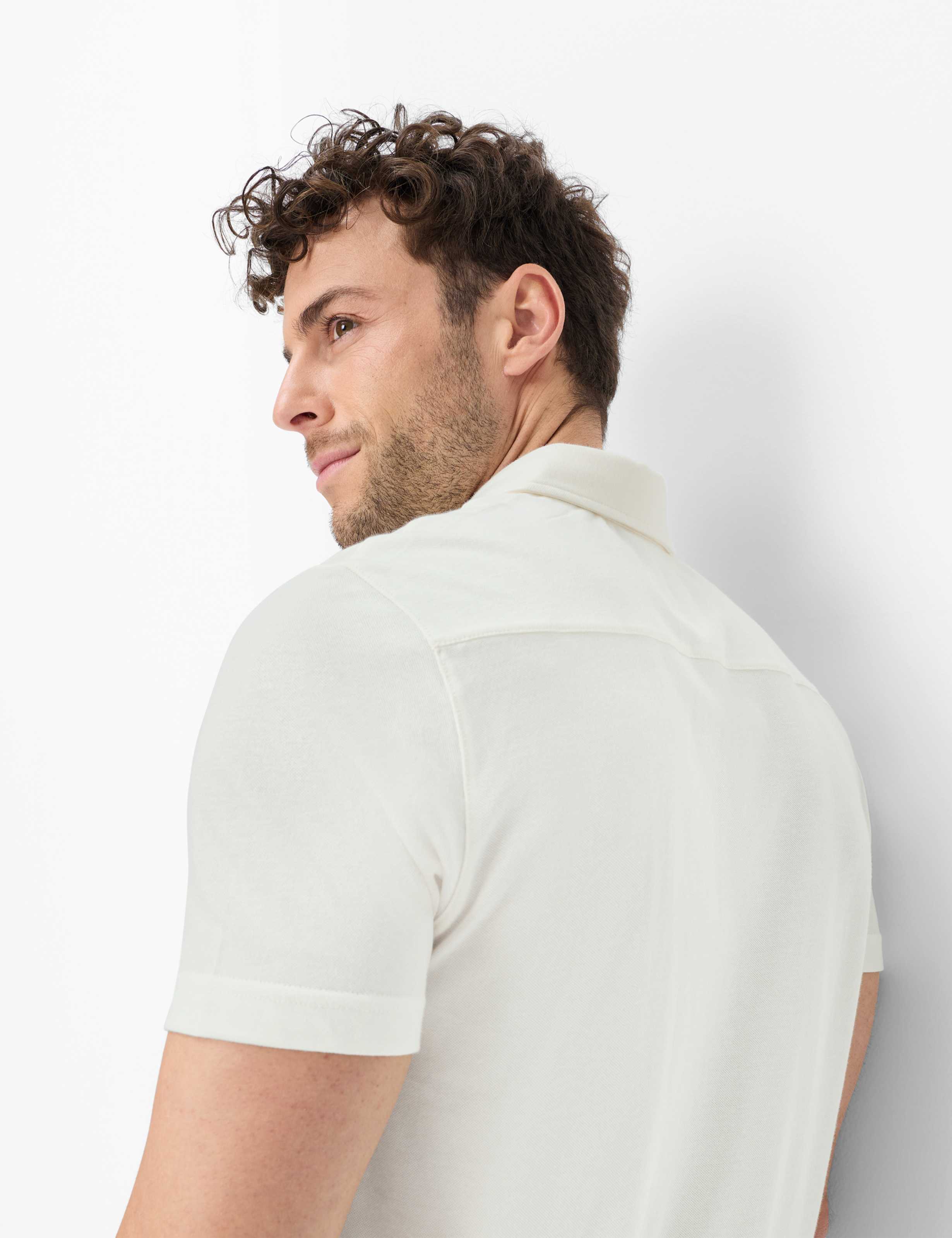 Homme Style PIROZ Blanc Crème  Détail 2