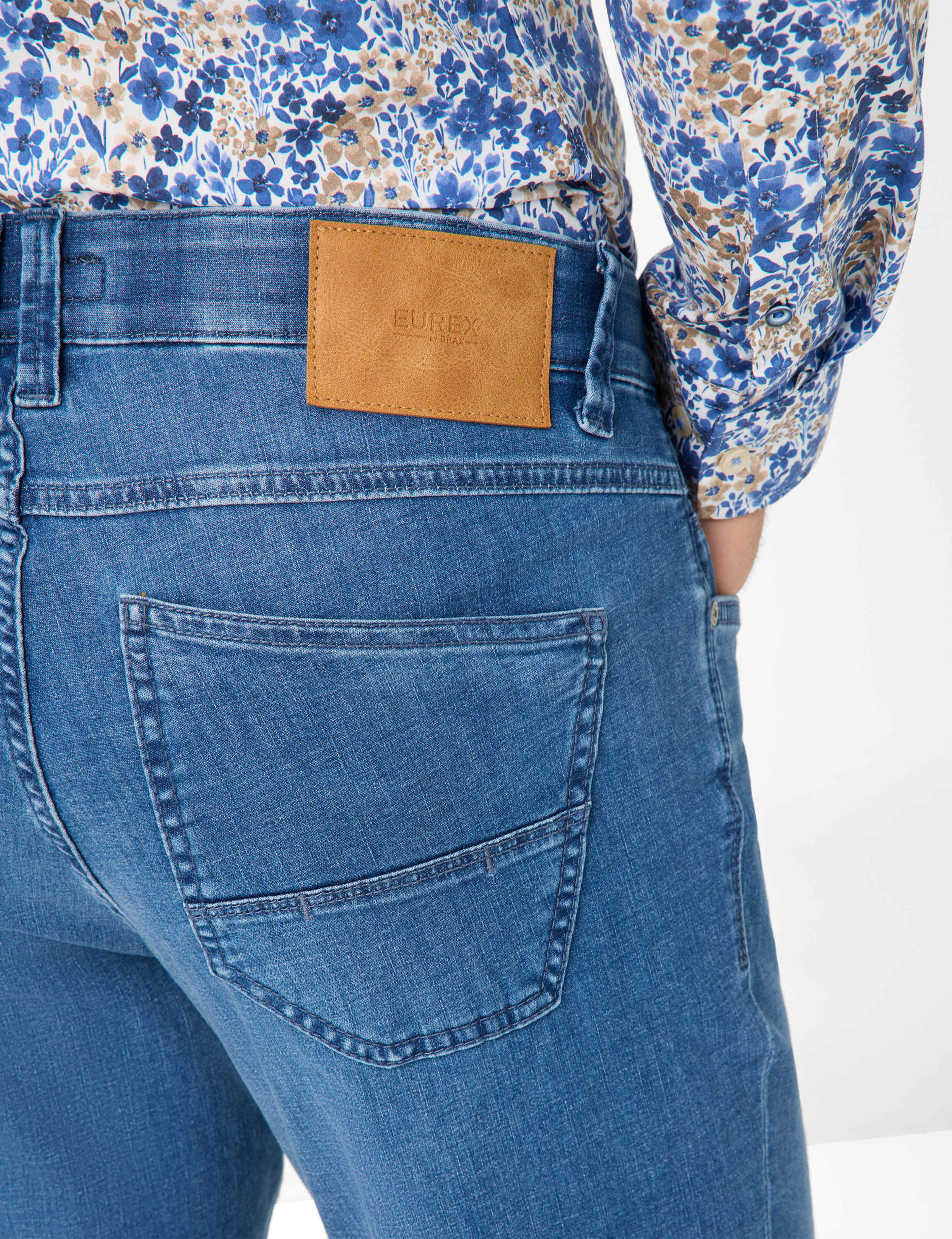 Herren Style LUKE Denim Blau Regular Fit Detail 2