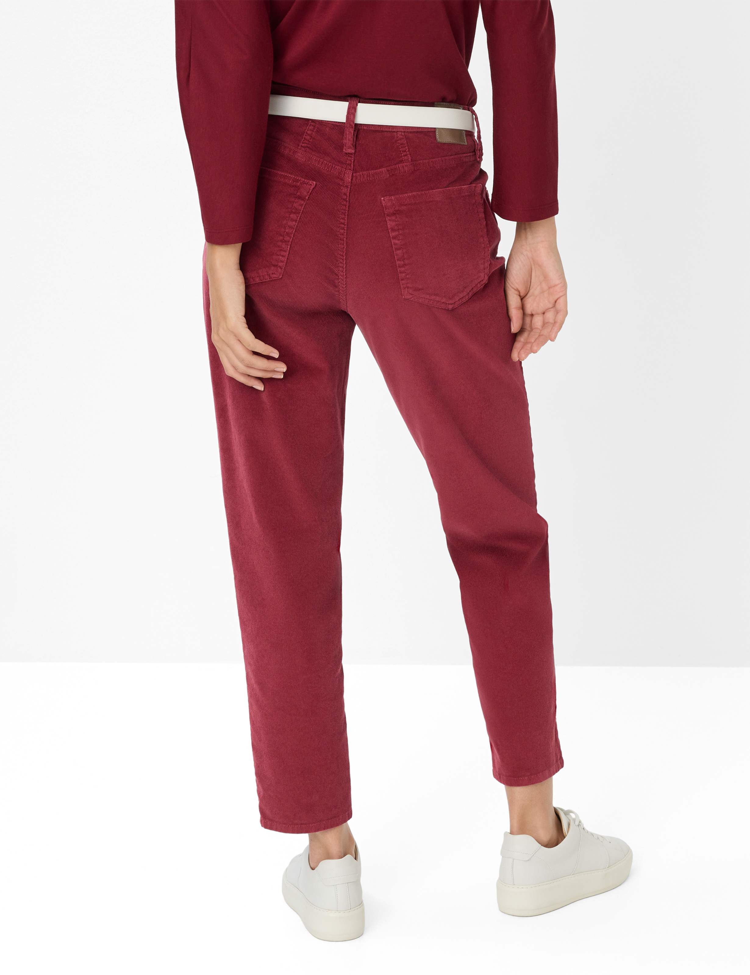 Femme Style MILEY S Rouge Foncé Relaxed Fit Dos mannequin