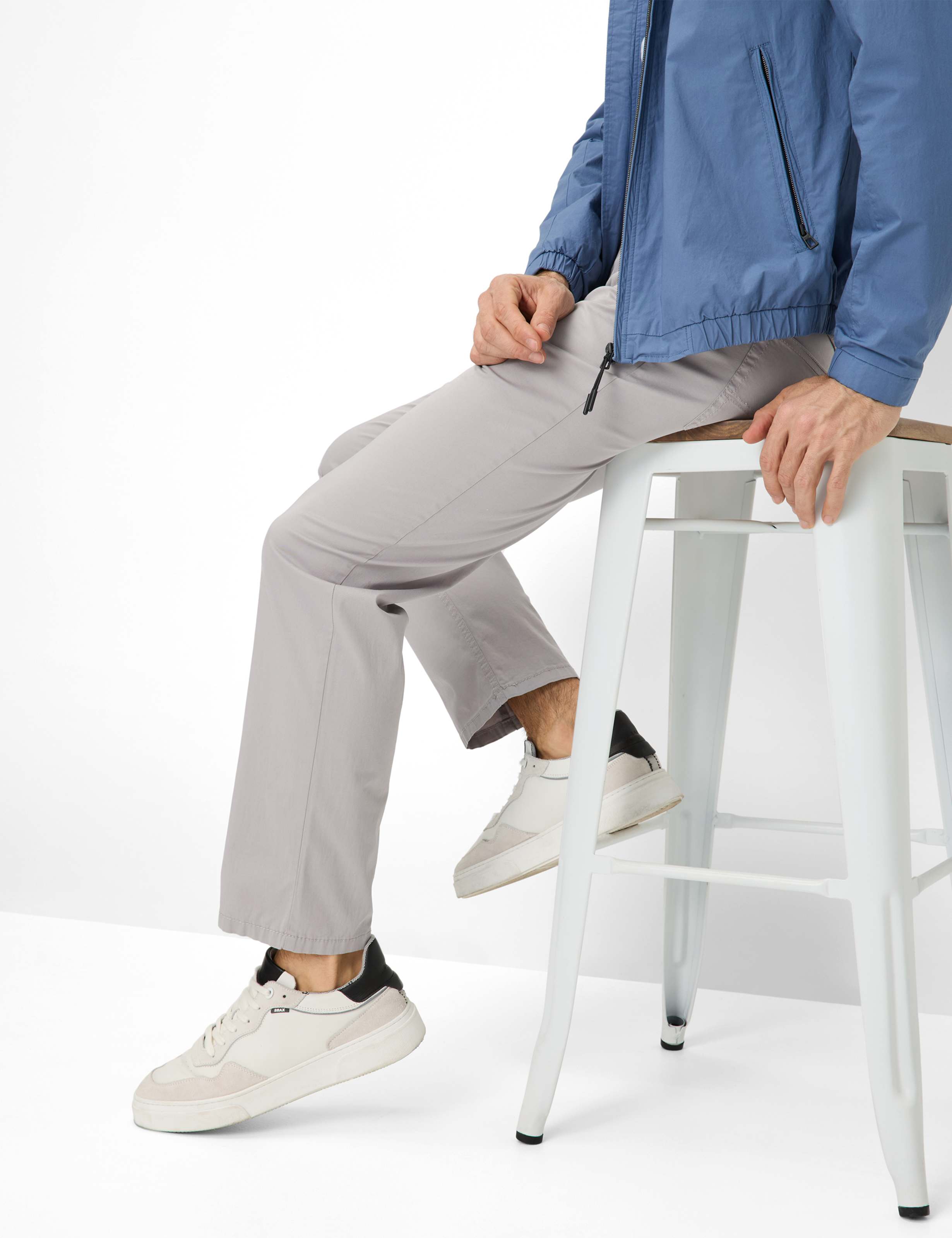 Homme Style CARLOS Gris Clair Regular Fit Détail 1