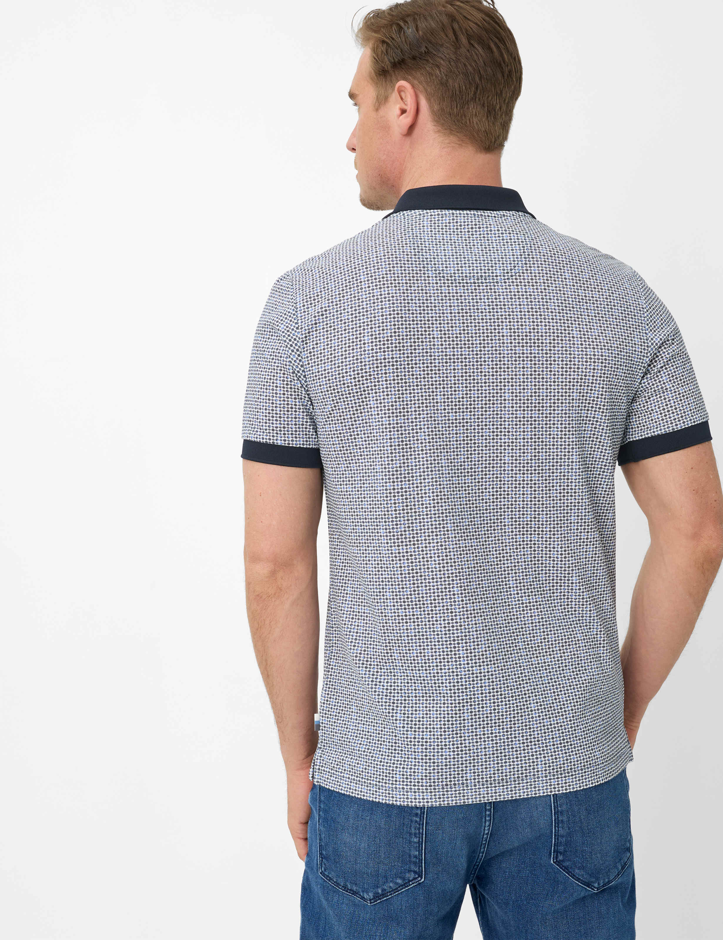 Thumbnail - Brax Herren Polo Style PERRY navy, dunkelblau, Gr. 4XL