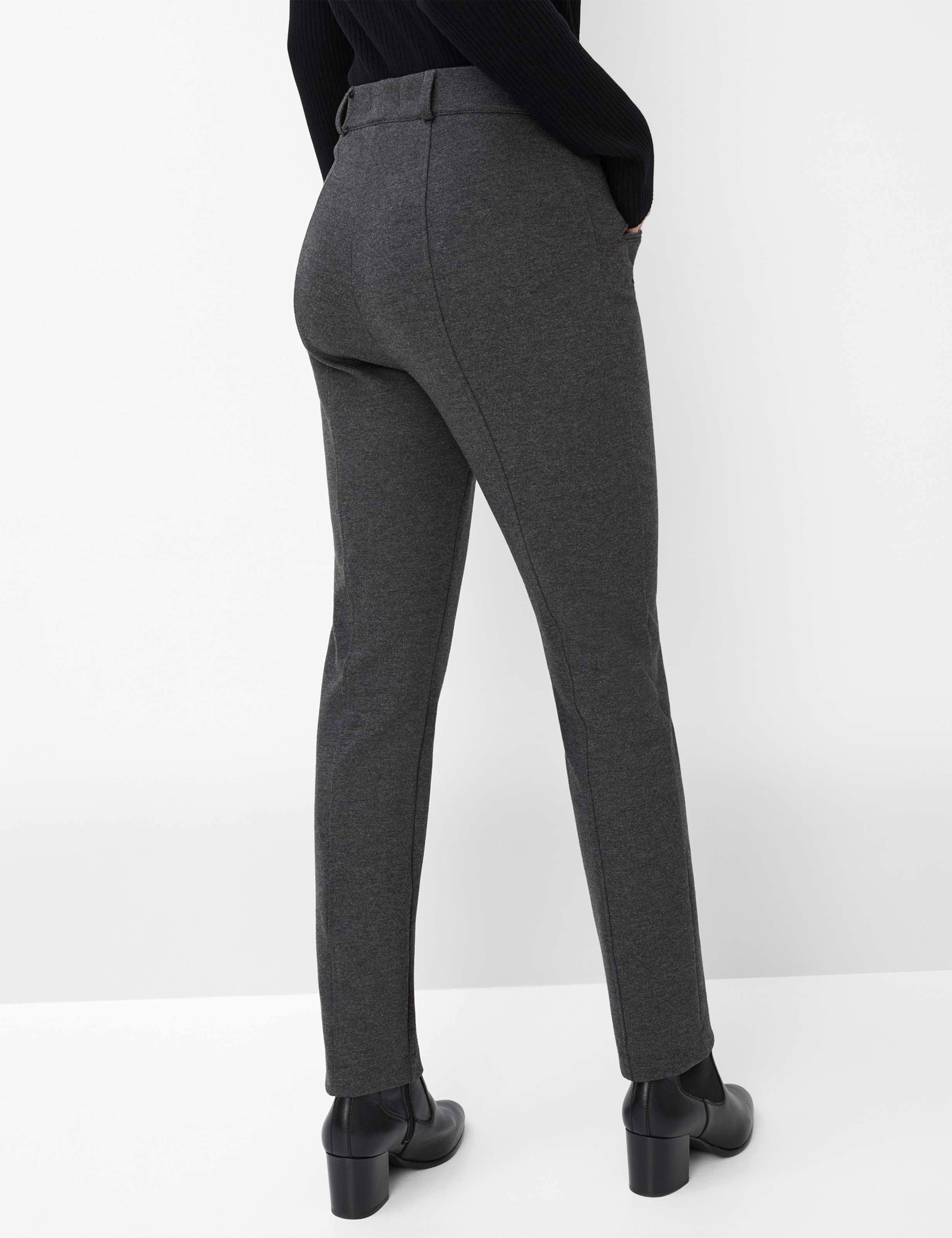 Damen Style LILLYTH CHIC Dunkelgrau Super Slim Fit Model Rueck