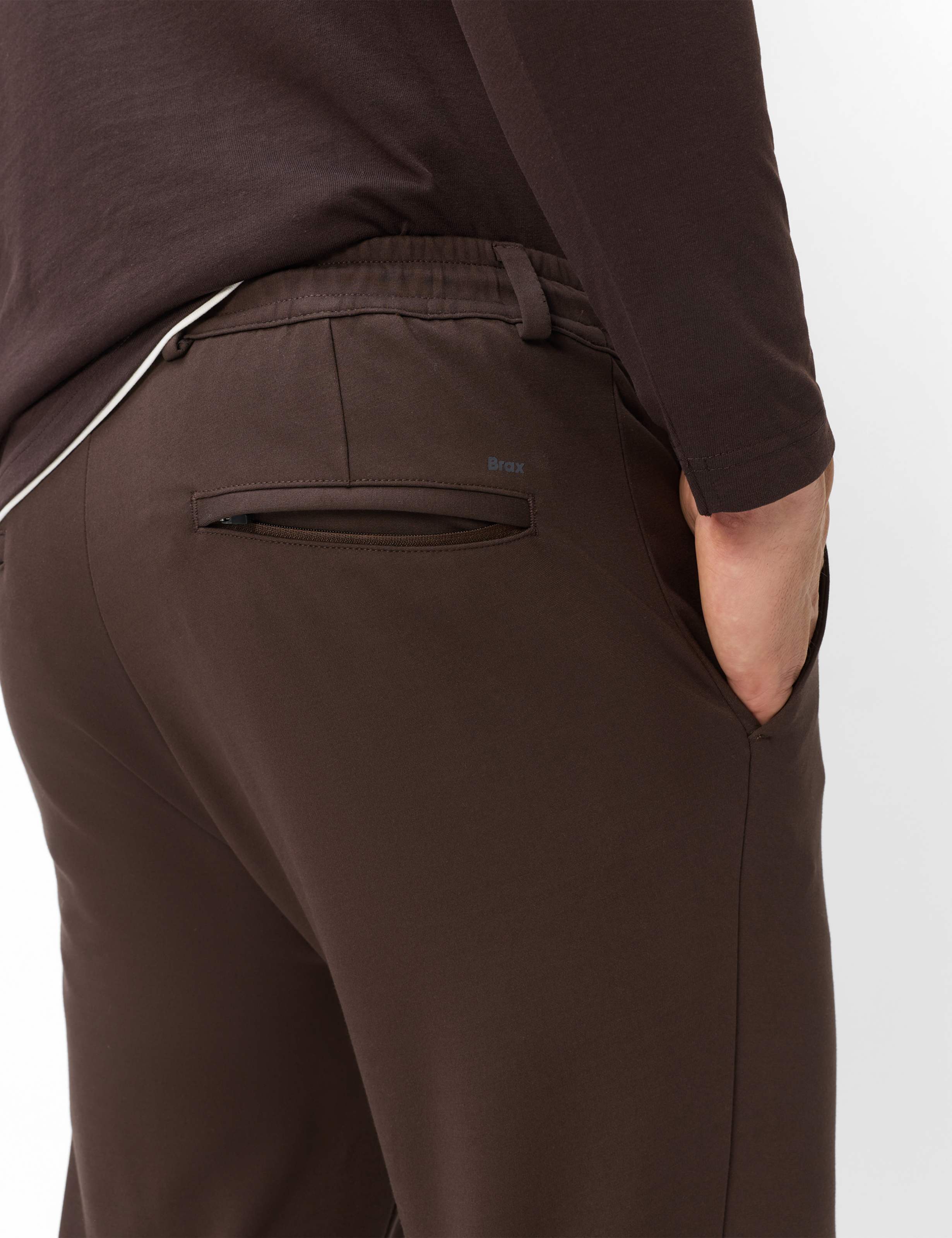 Homme Style PERCY Marron Foncé Relaxed Fit Détail 2