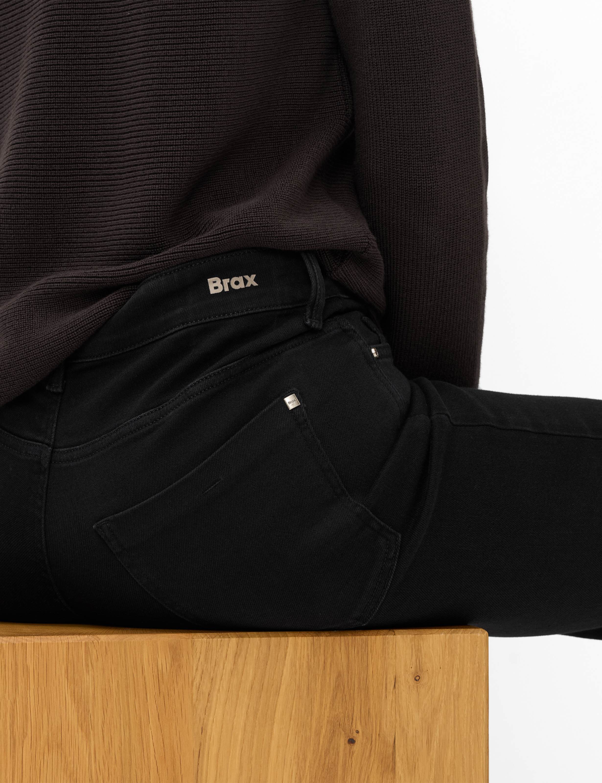 Women Style MAINE Denim Black Wide leg Detail 1