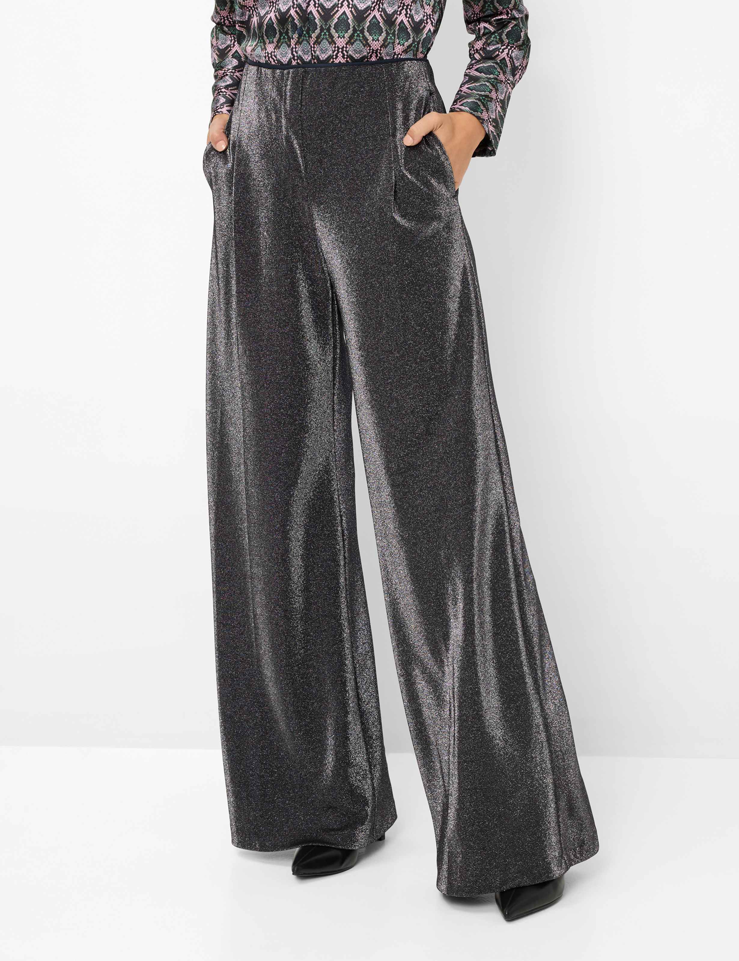 Thumbnail - Brax Damen Palazzohose Style MARLENE MIDNIGHT BLUE, dunkelblau, Gr. 46K