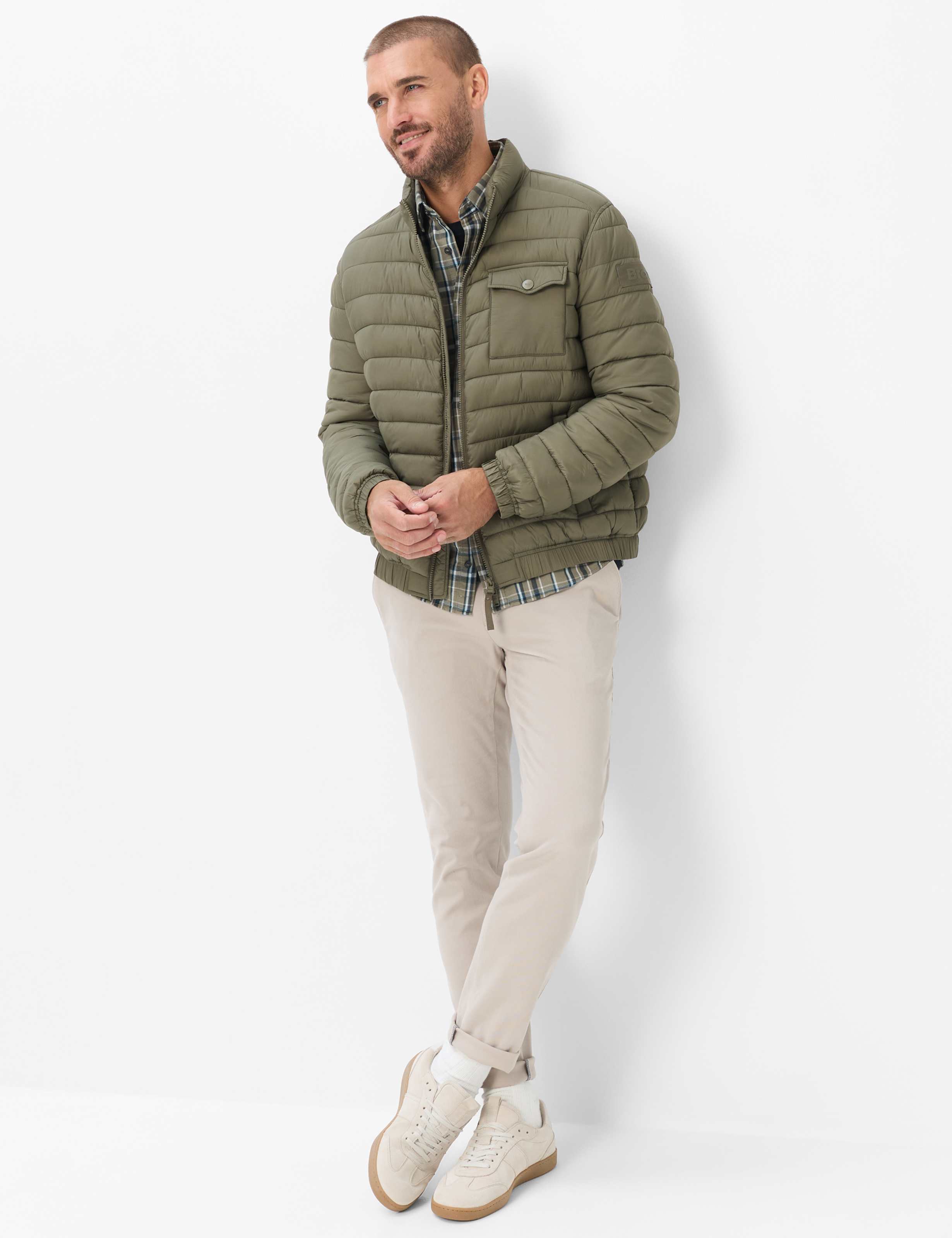 Homme Style BRAD Vert - Khaki  Tenue du mannequin