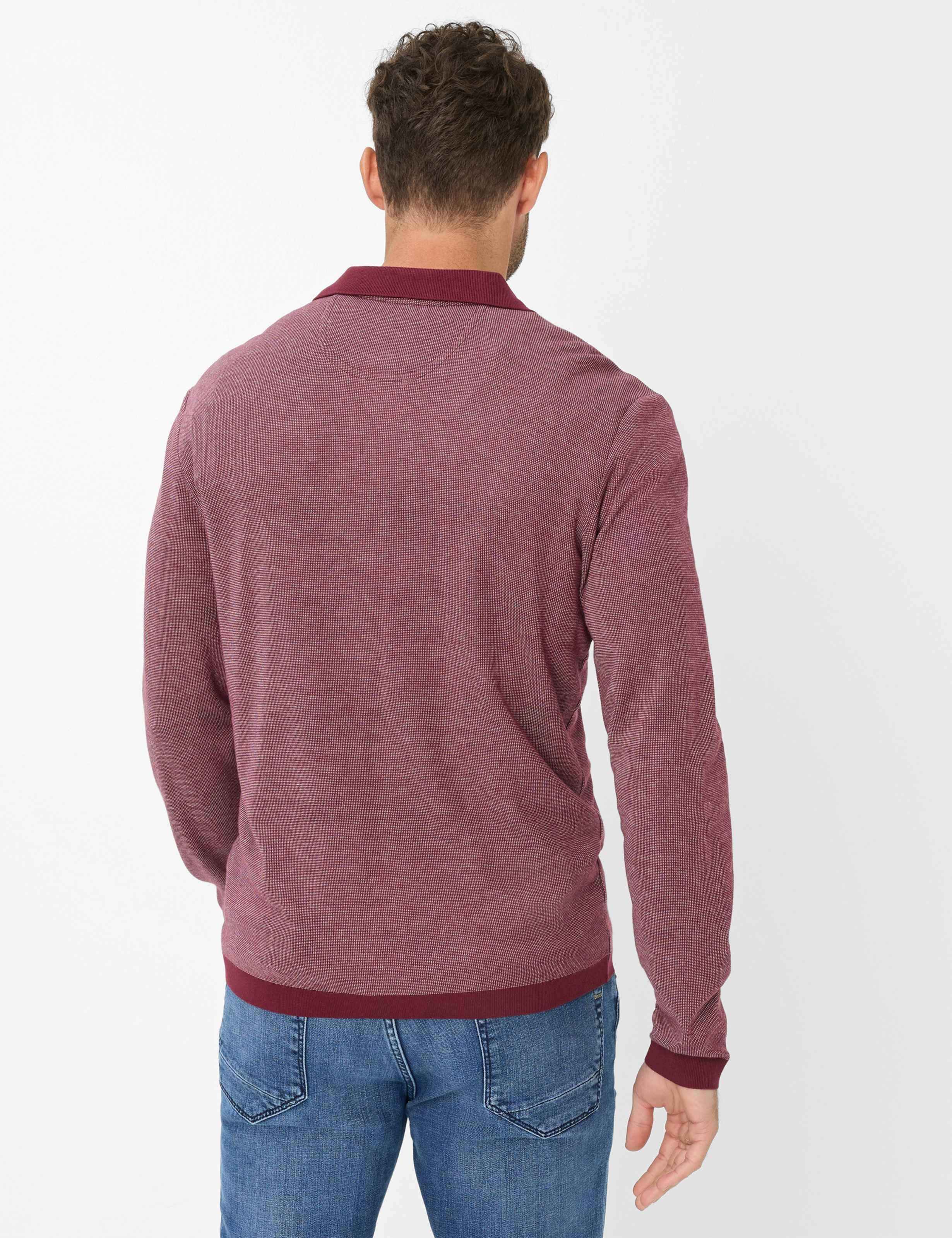 Homme Style PAROS Rouge Foncé  Dos mannequin