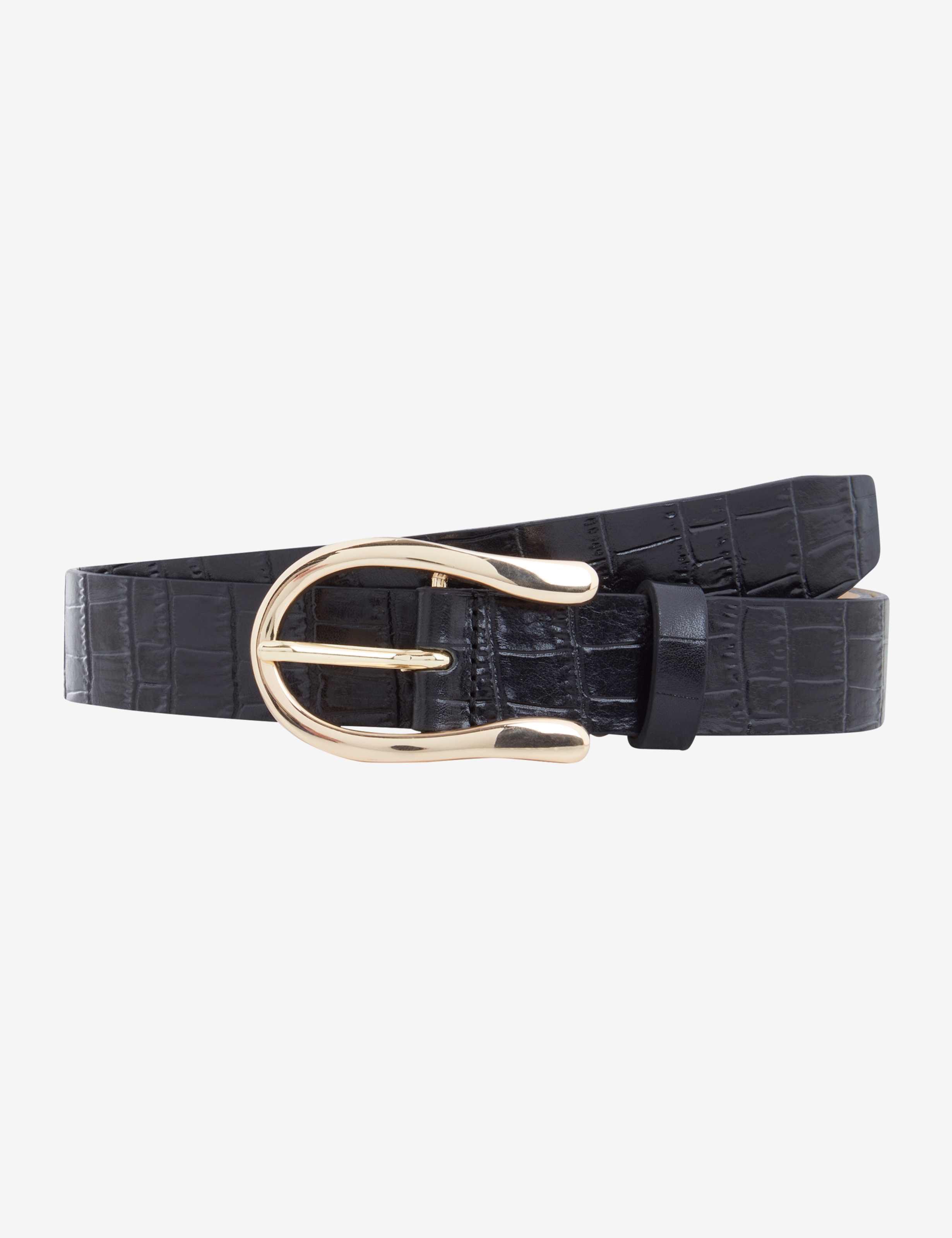 Schwarz, Damen, Style DAMENGÜRTEL, FREISTELLER_FRONT_ISHOP