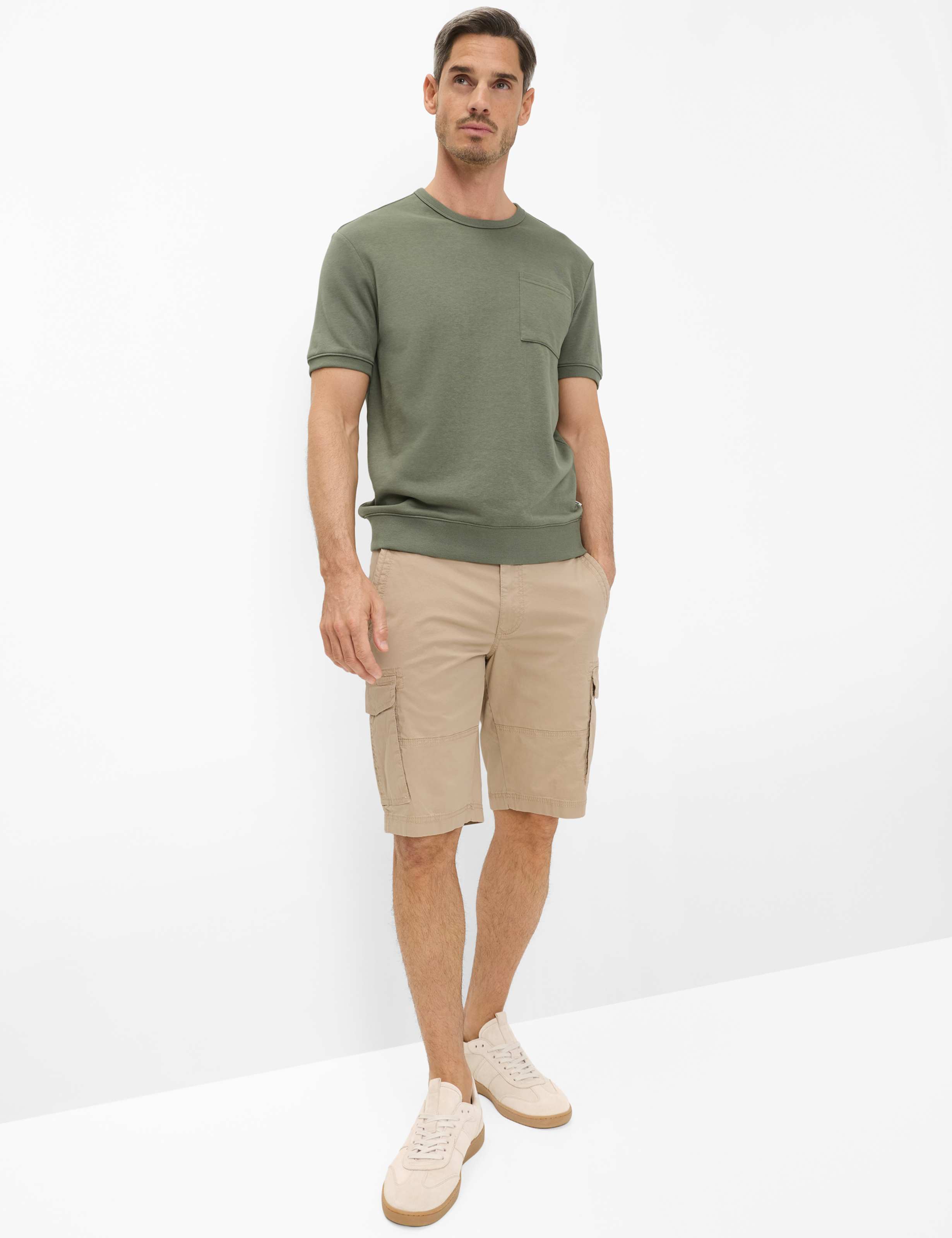 Herren Style BODO Beige Regular Fit Model Outfit