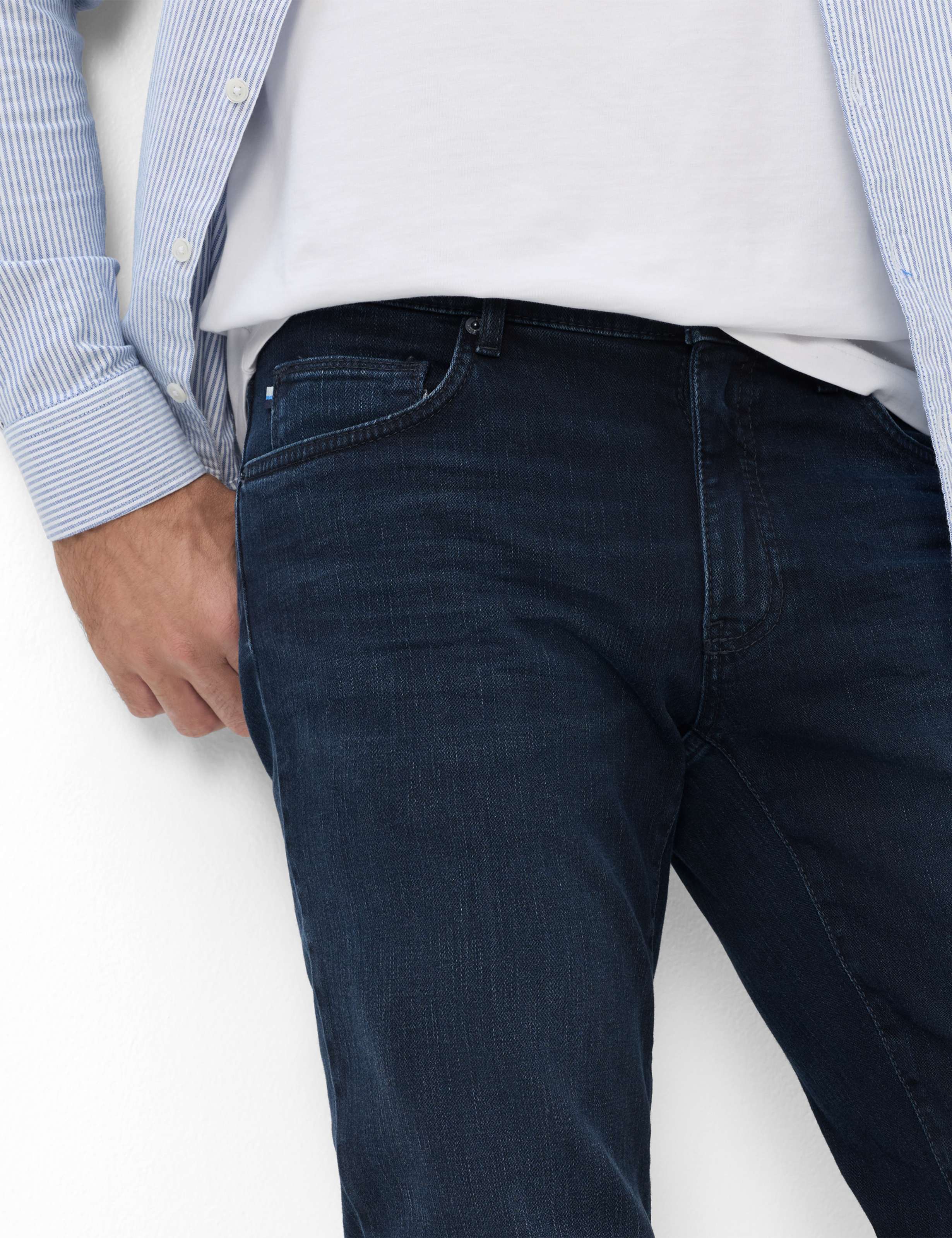 Herren Style CADIZ Denim Dunkelblau Straight Fit Detail 1