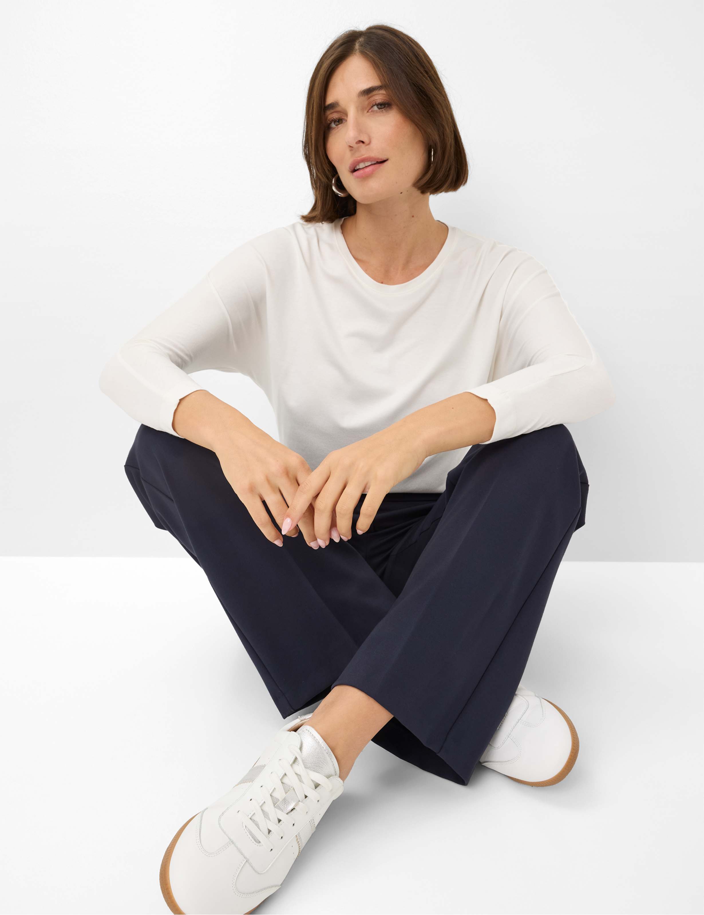 Dames Style MAINE Donkerblauw Wide Leg Detail 1