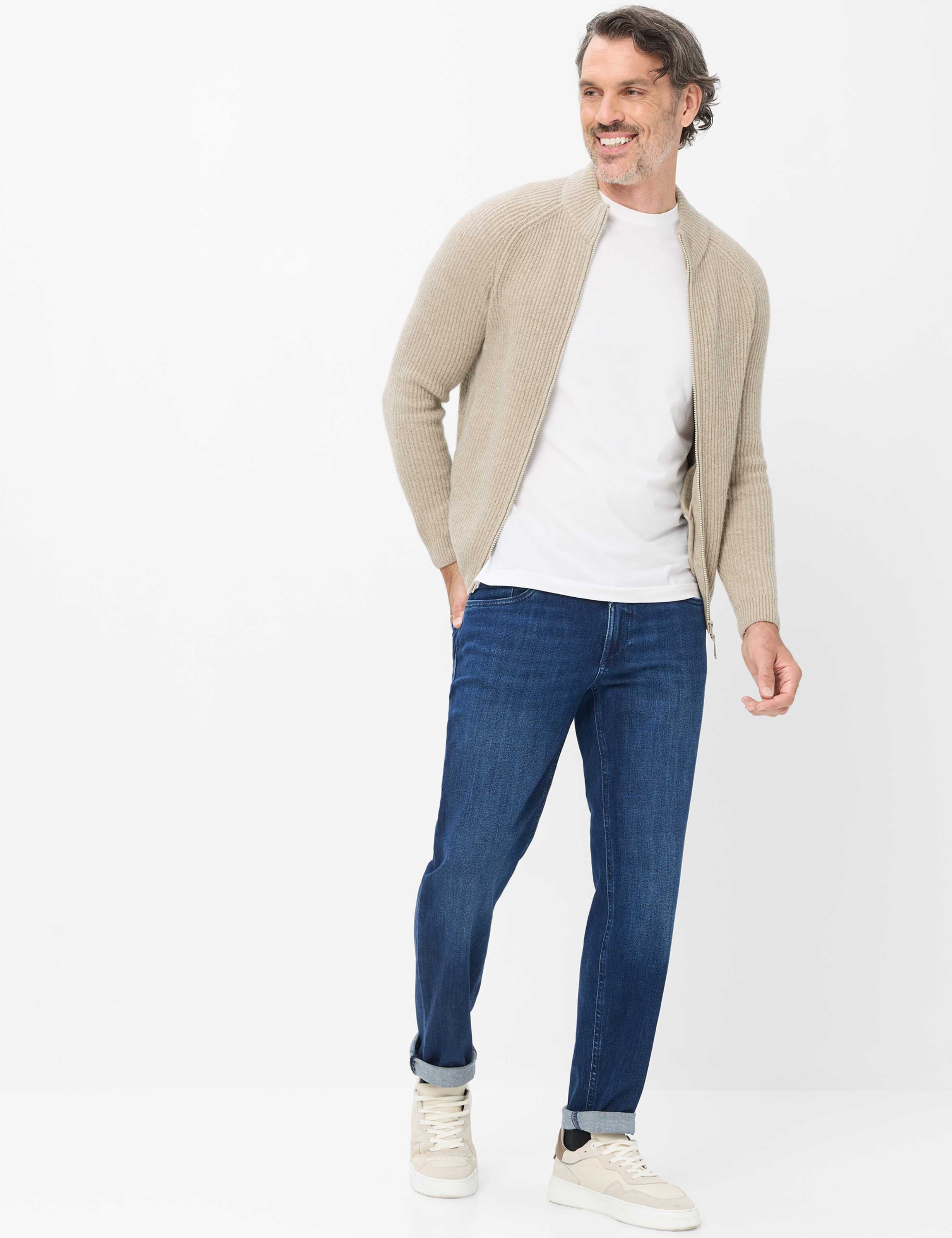 Herren Style LUKE Denim Blau Regular Fit Model Outfit