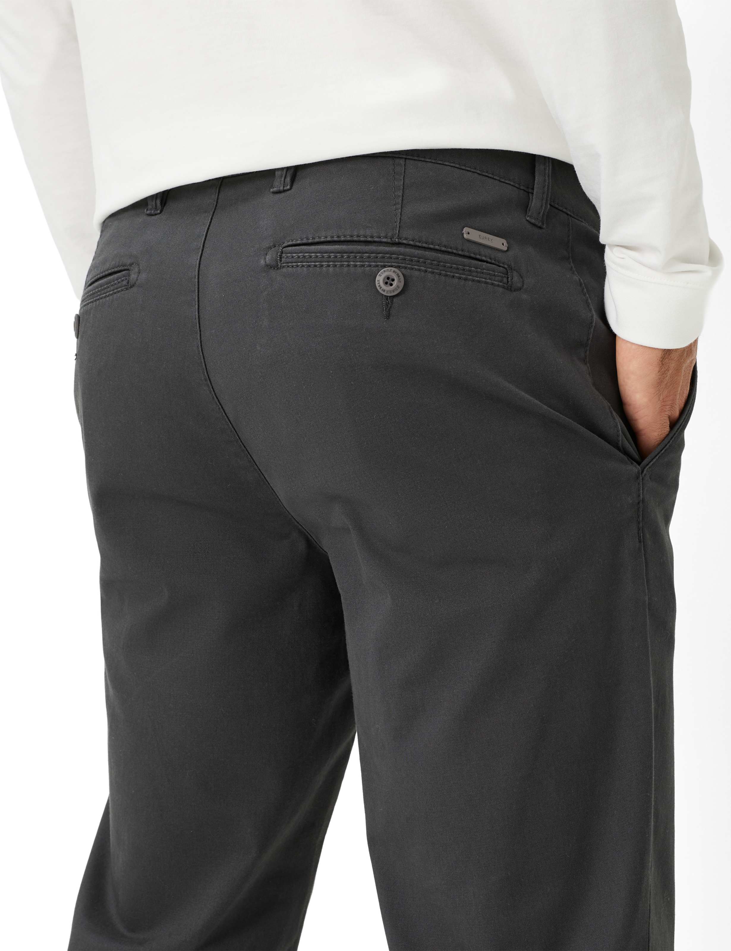 Herre Style JIM Grå Modern Fit Detalje 2