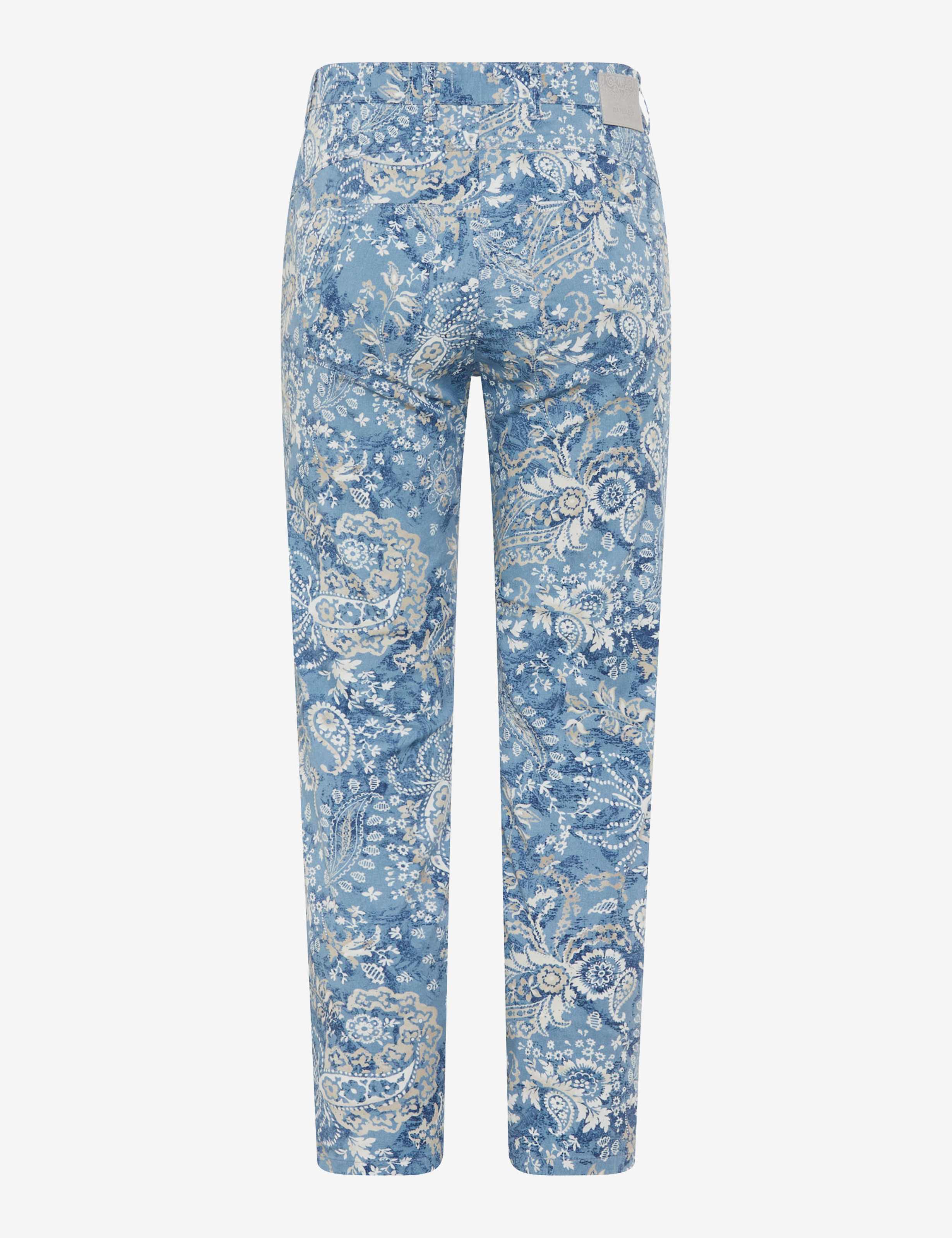 Damen Style LUCA 6/8 Blau Super Slim Fit Freisteller Rueck