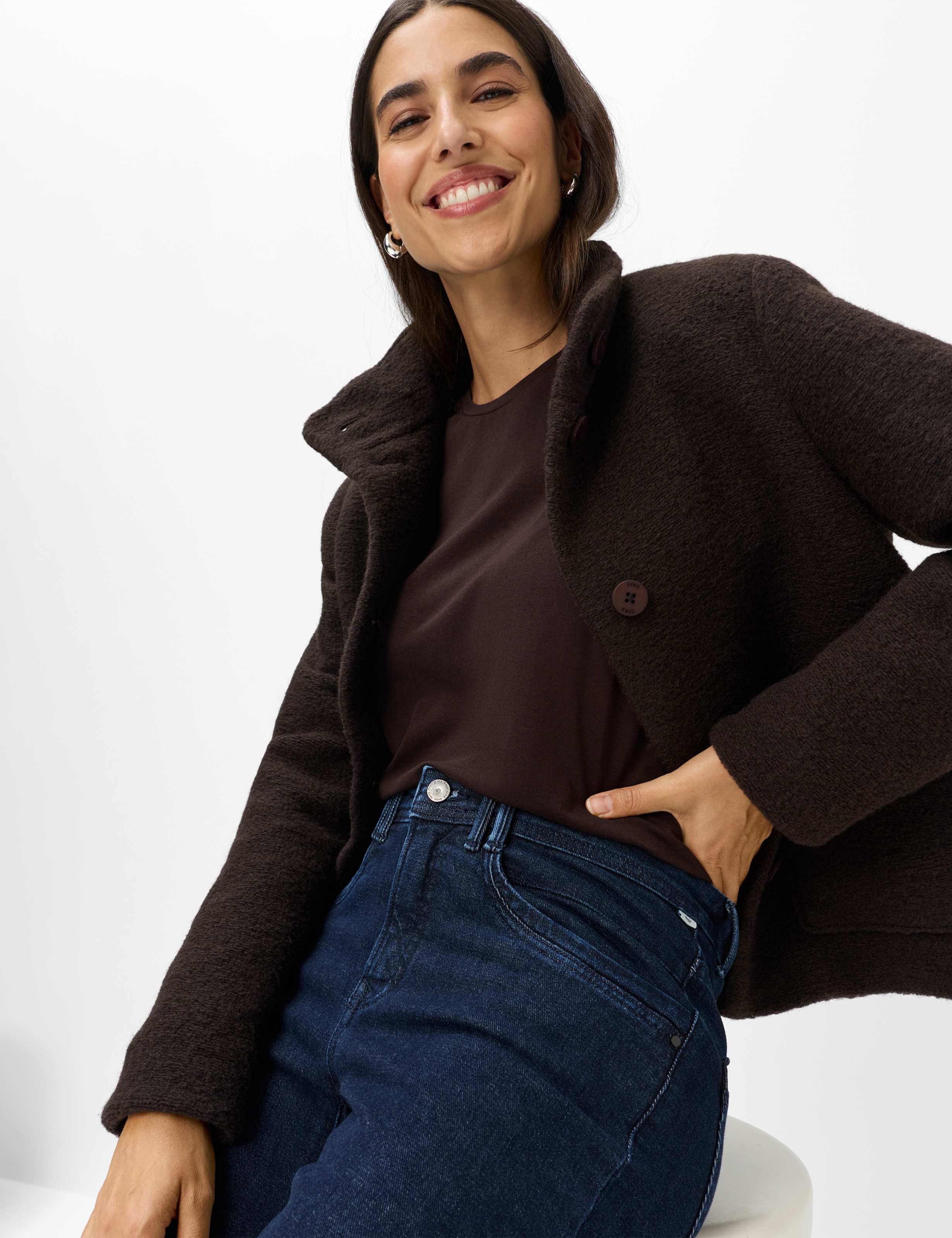 Damen Style CAROLA Denim Dunkelblau Feminine Fit Detail 1