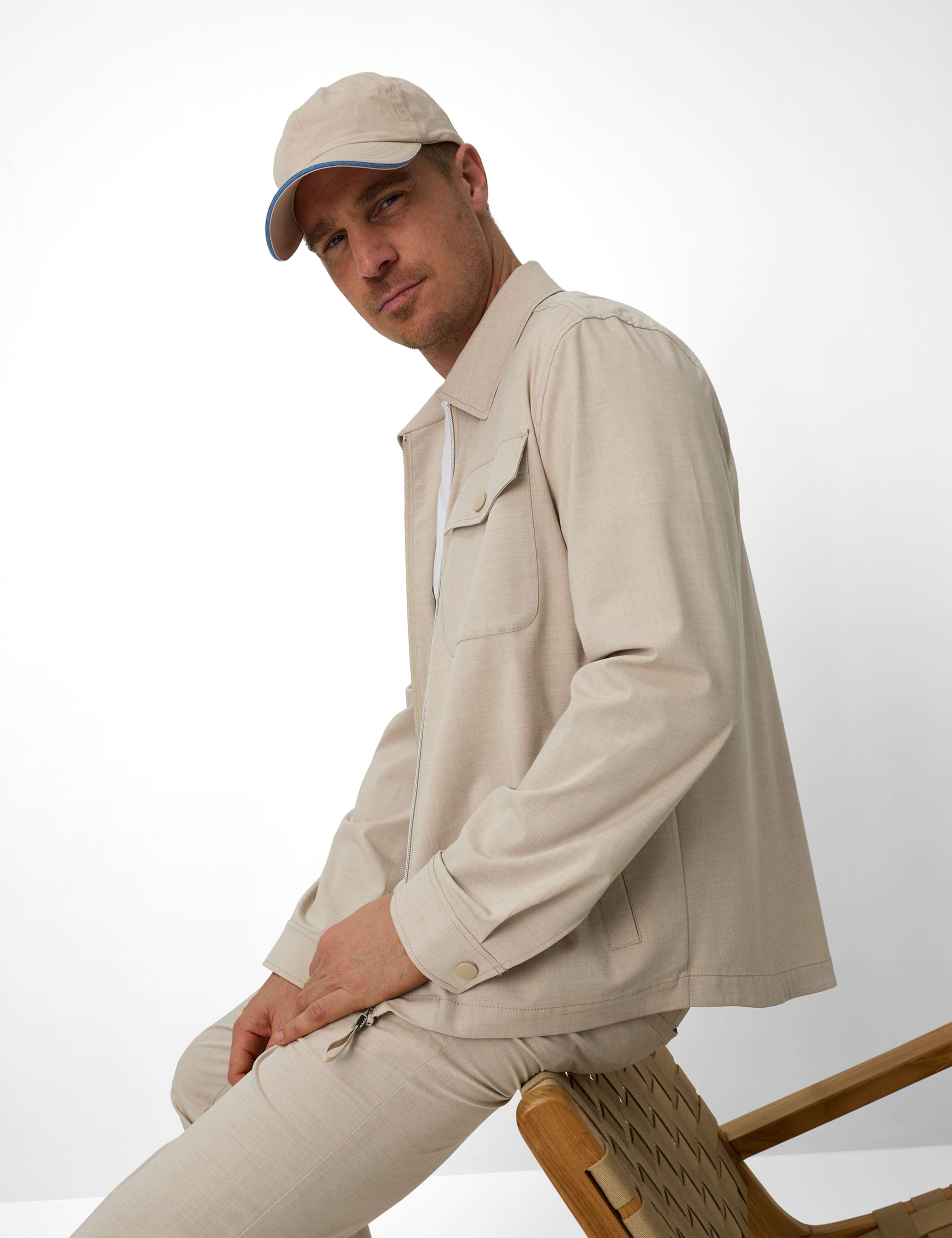 Herre Style RENZO Beige  Detalje 1