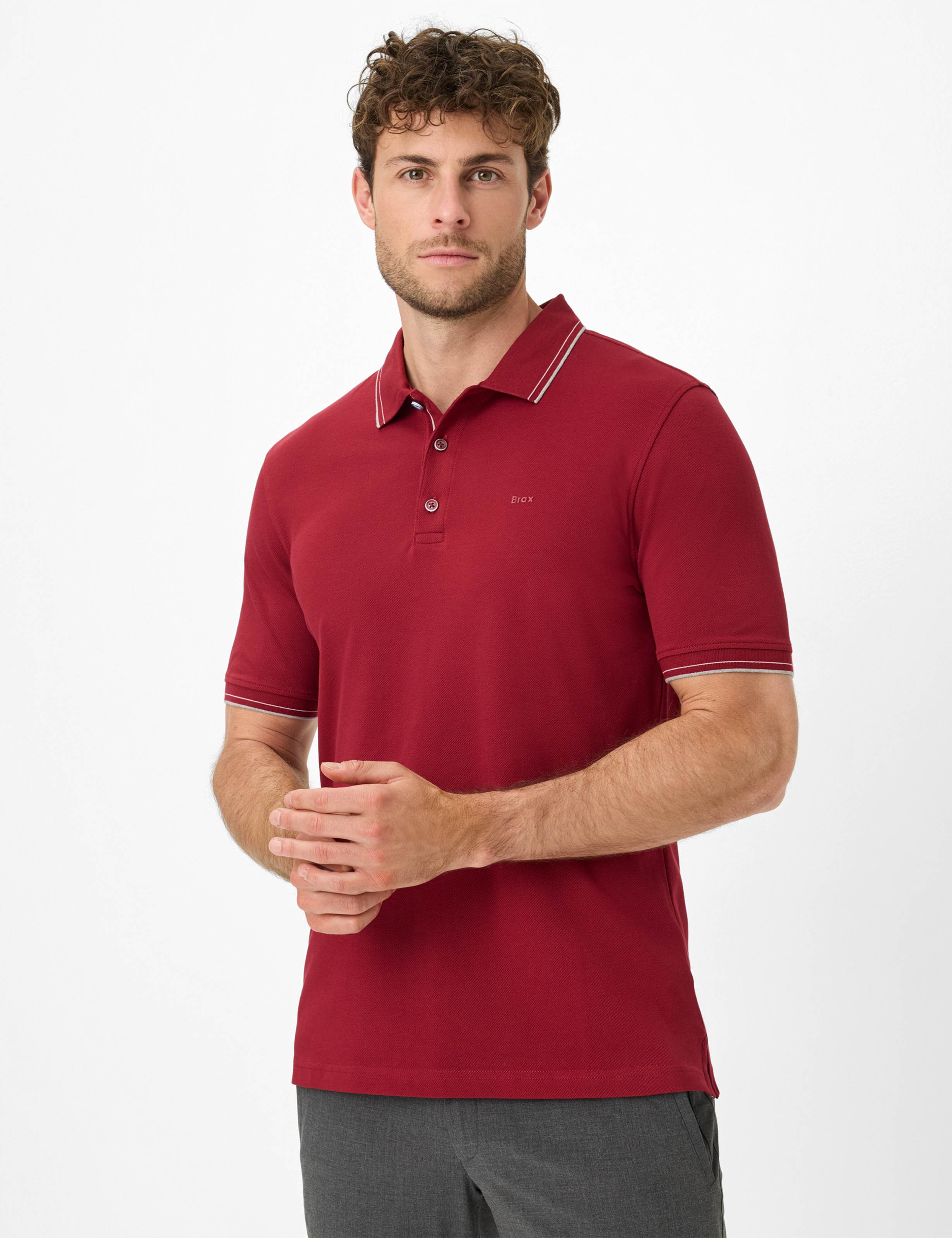 Heren Style PETE Donkerrood  Model voorkant