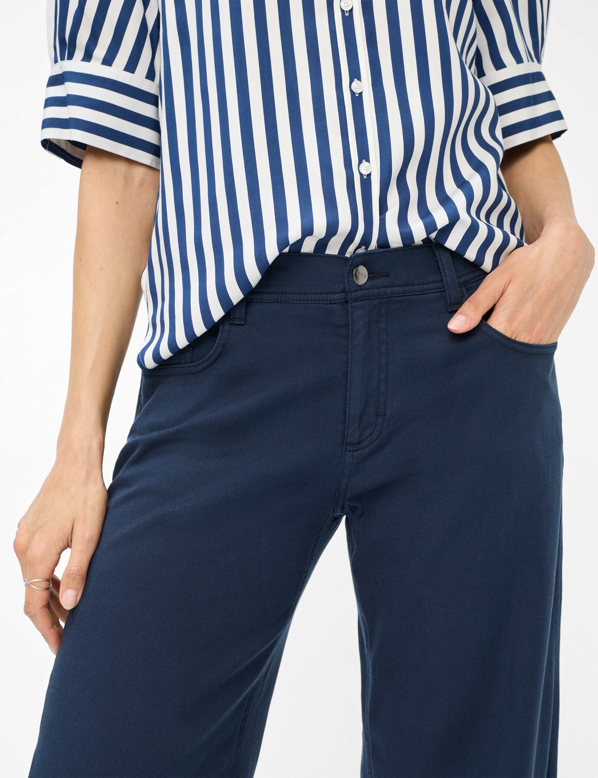 Damen Style MORGAN Dunkelblau Wide Leg Detail 2