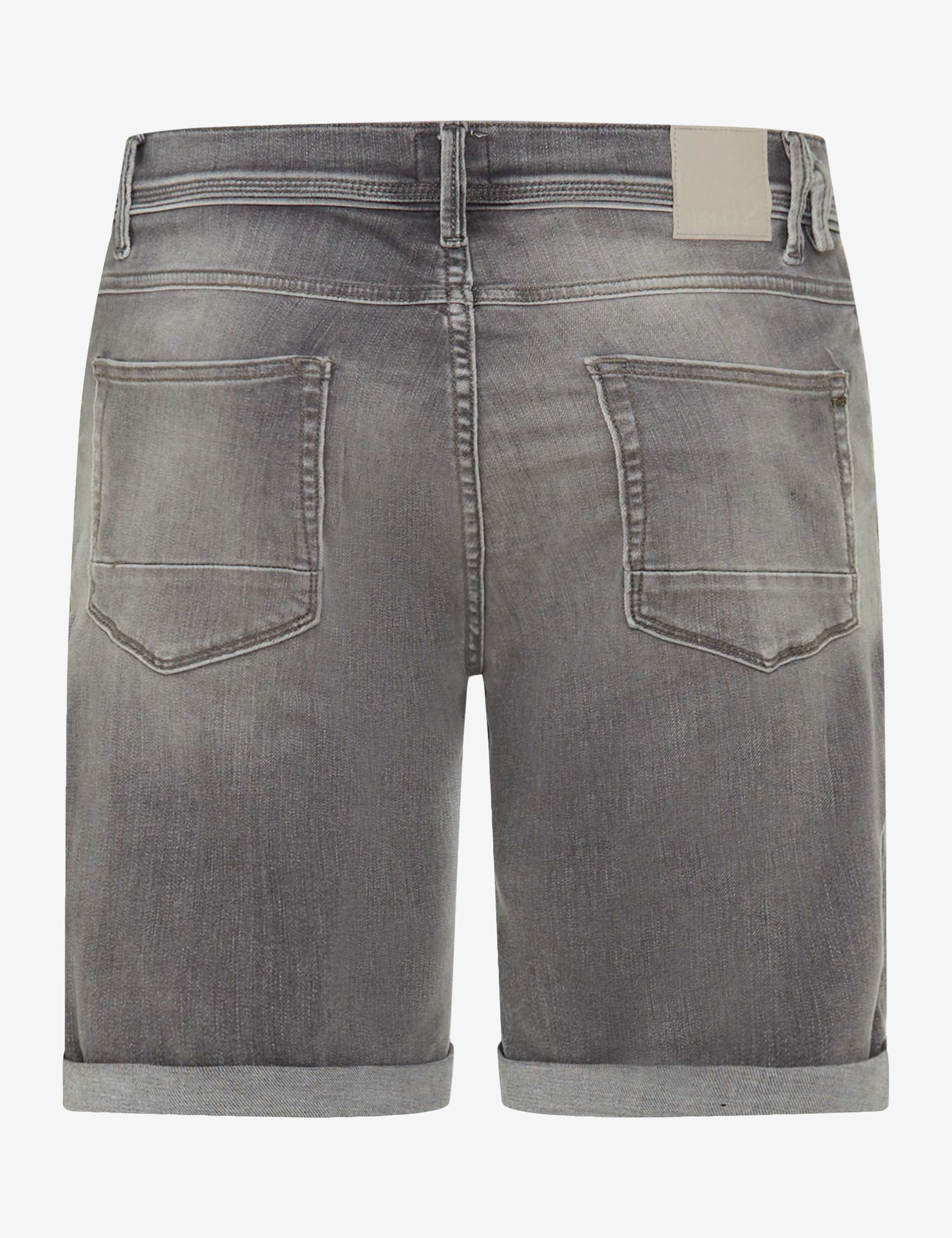 Herre Style CHRIS Denim Grå Slim Fit Udskæring bagpå