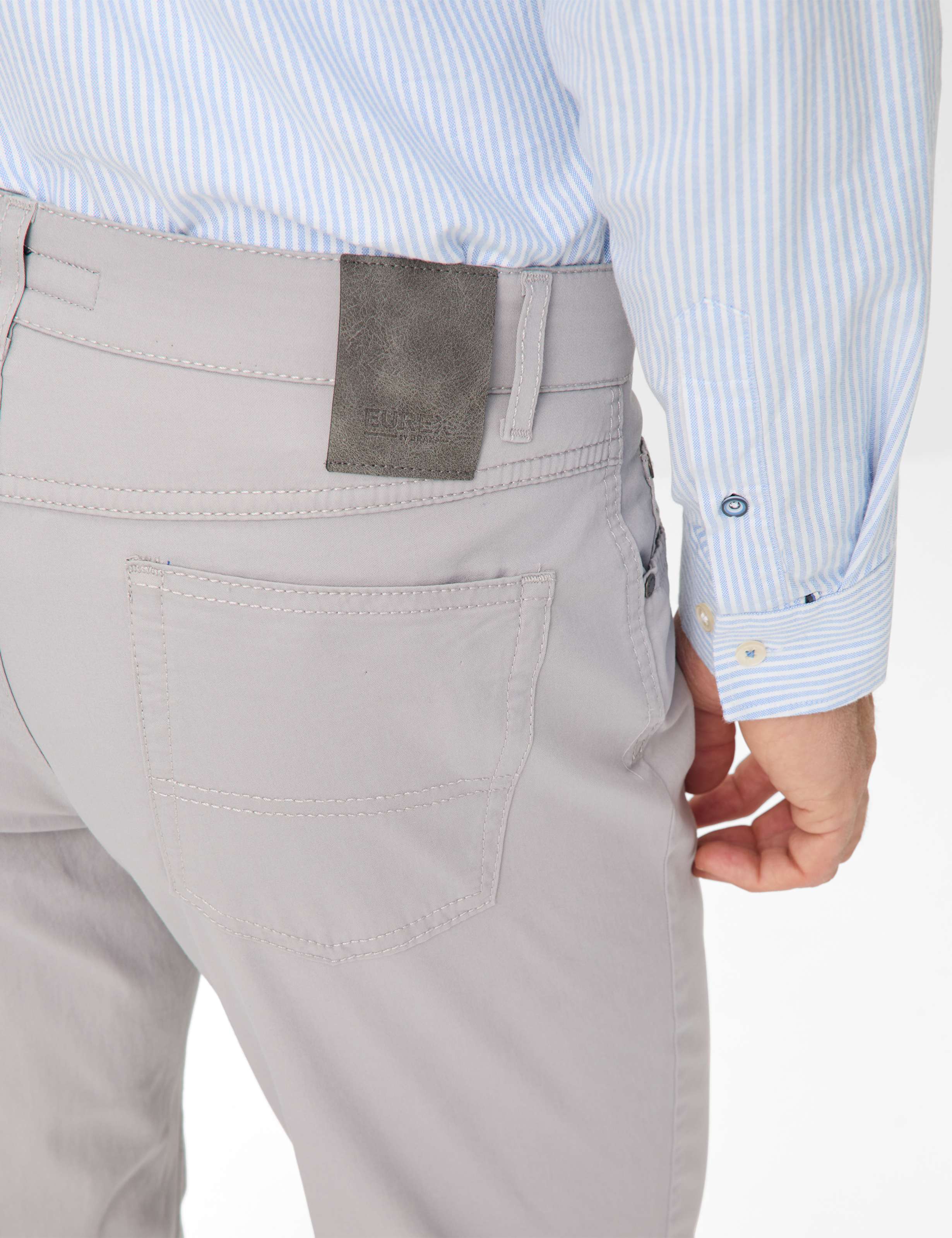 Homme Style CARLOS Gris Clair Regular Fit Détail 2