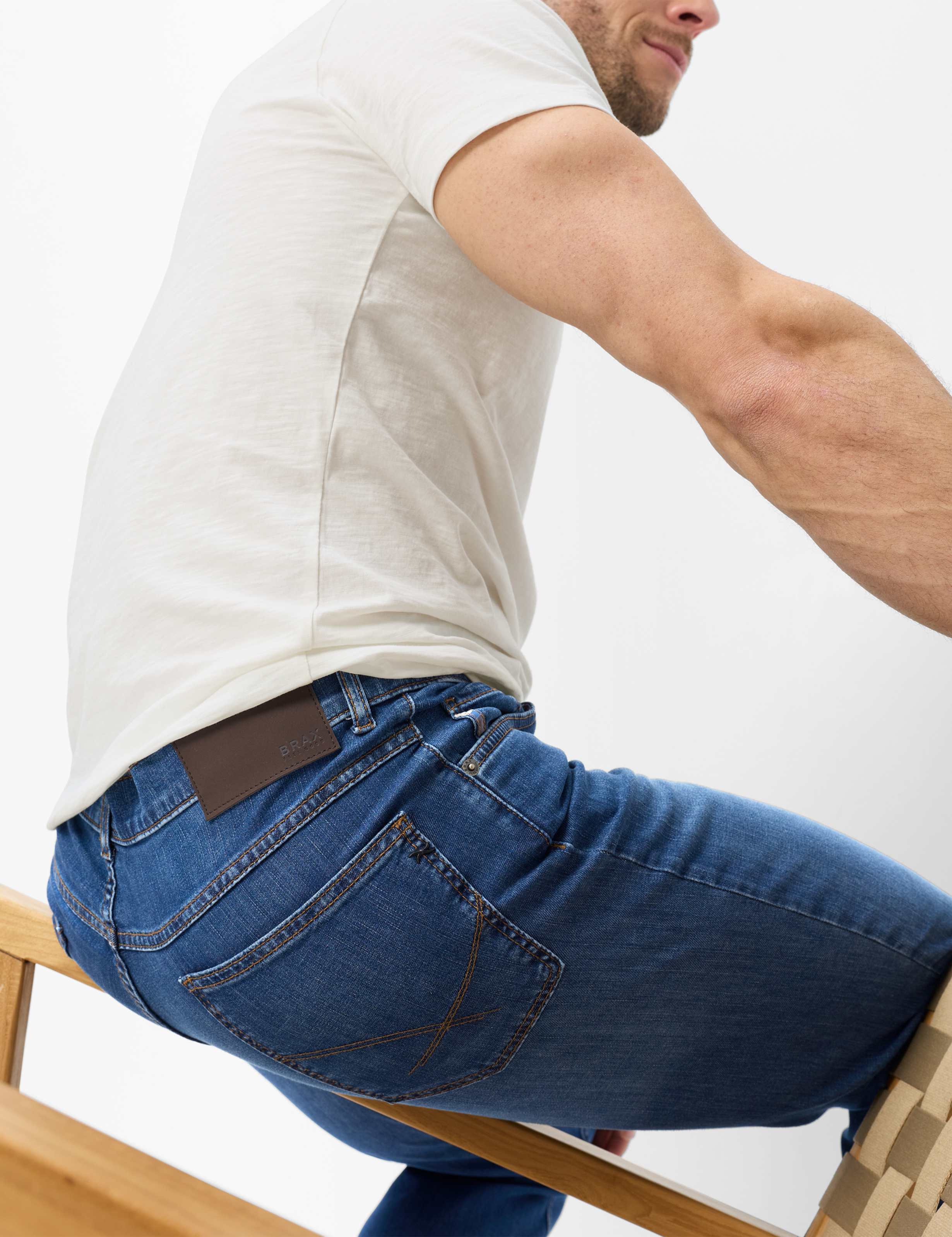 Homme Style COOPER Denim Bleu Regular Fit Détail 1