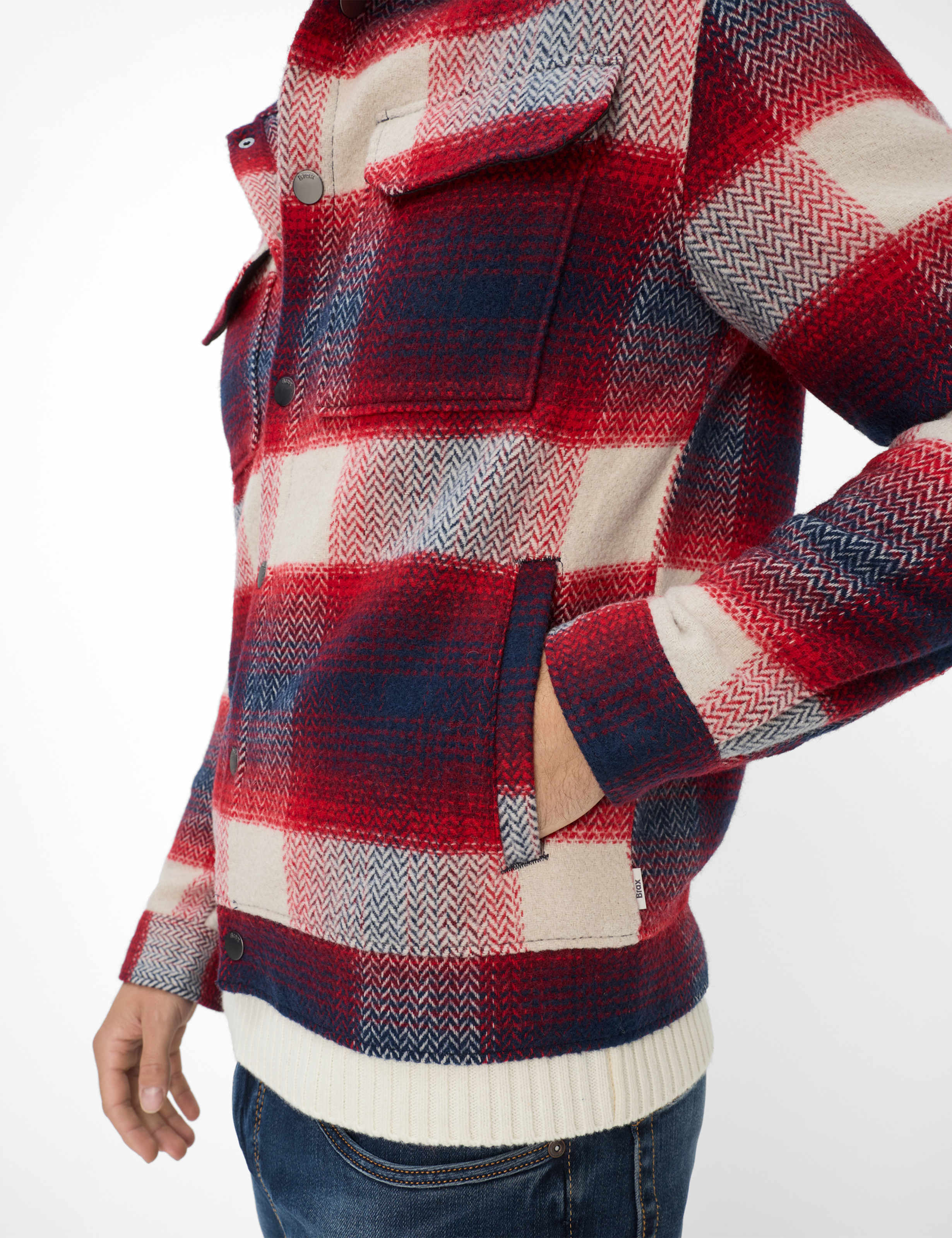 Men Style SANTIAGO Dark Red  Detail 2