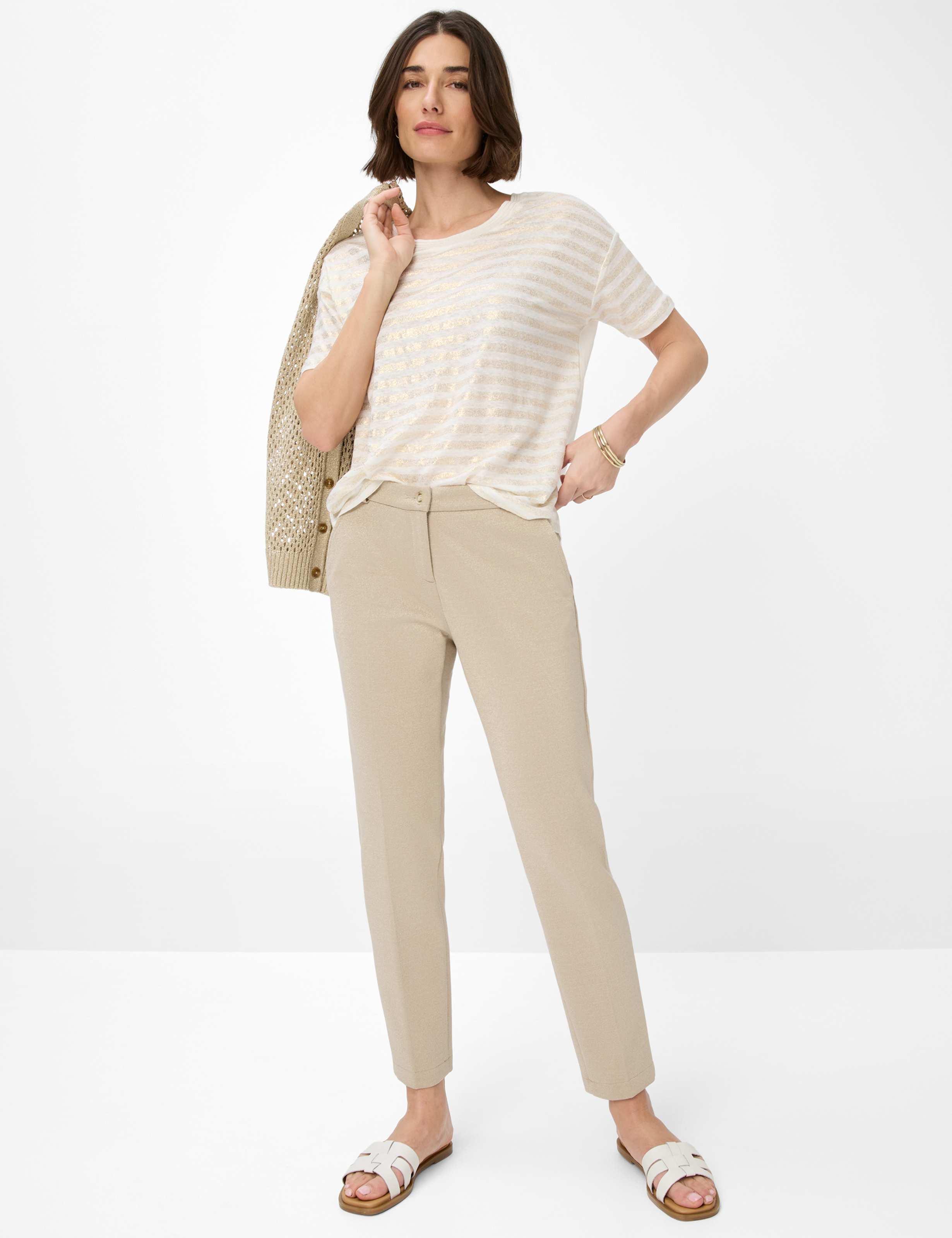 Damen Style CANDICE Hellbeige  Model Outfit