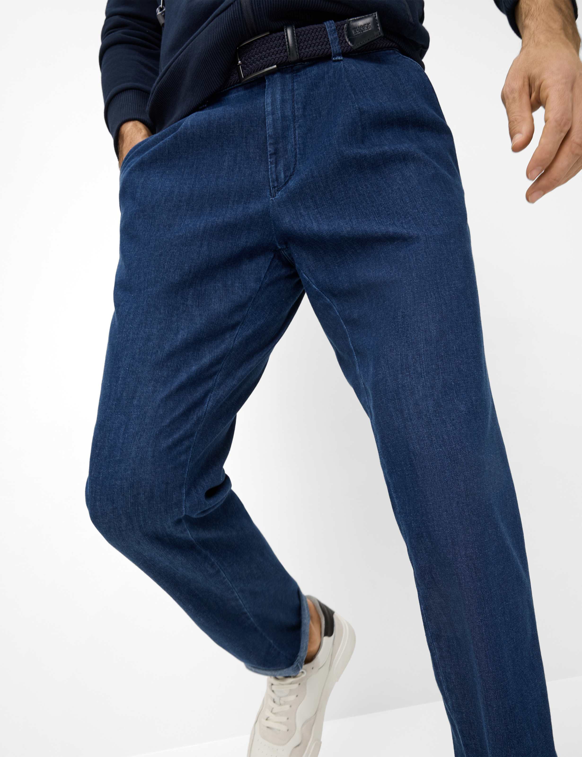Herren Style LUIS Denim Blau Regular Fit Detail 1