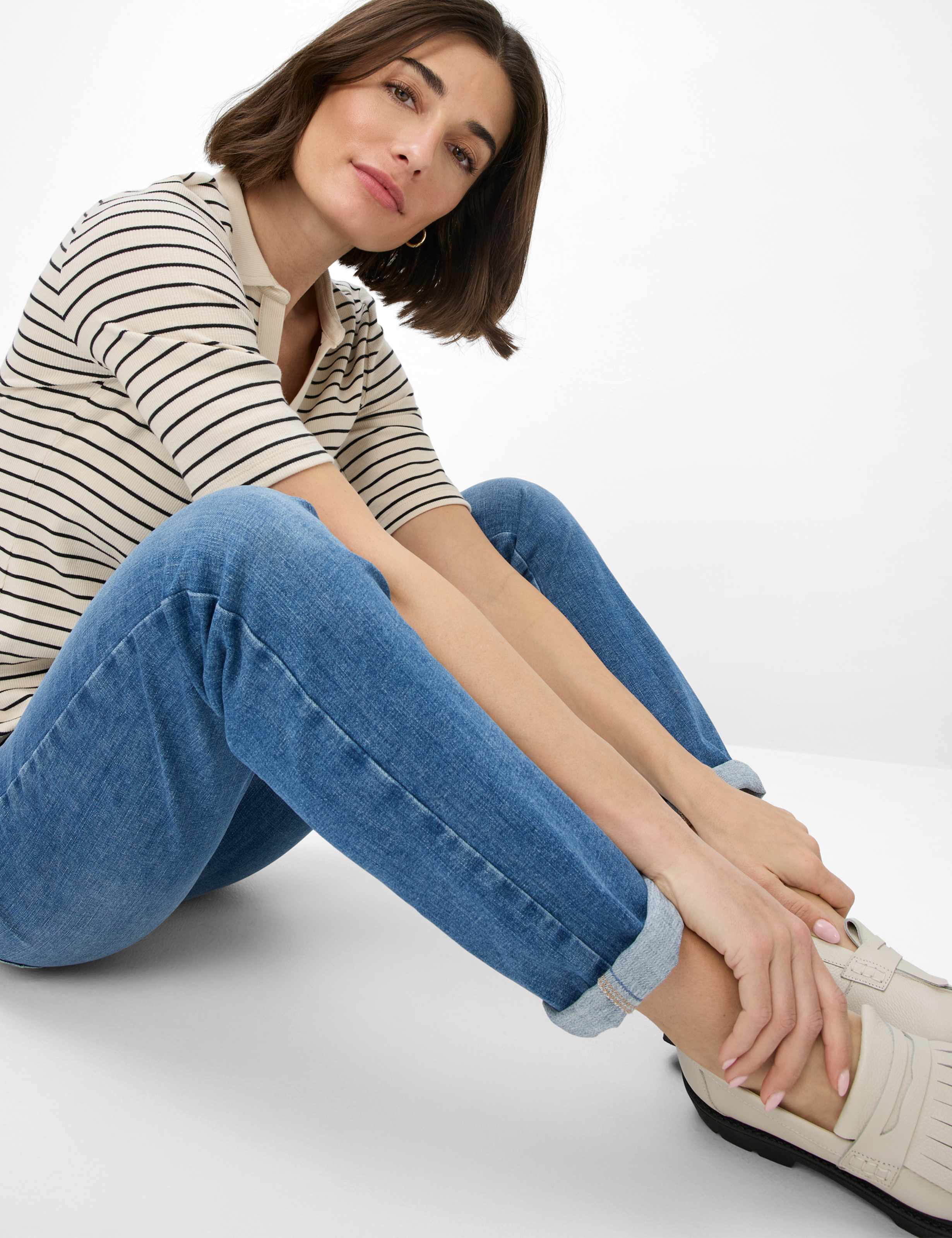 Femme Style MARY Denim Bleu Regular Fit Détail 1