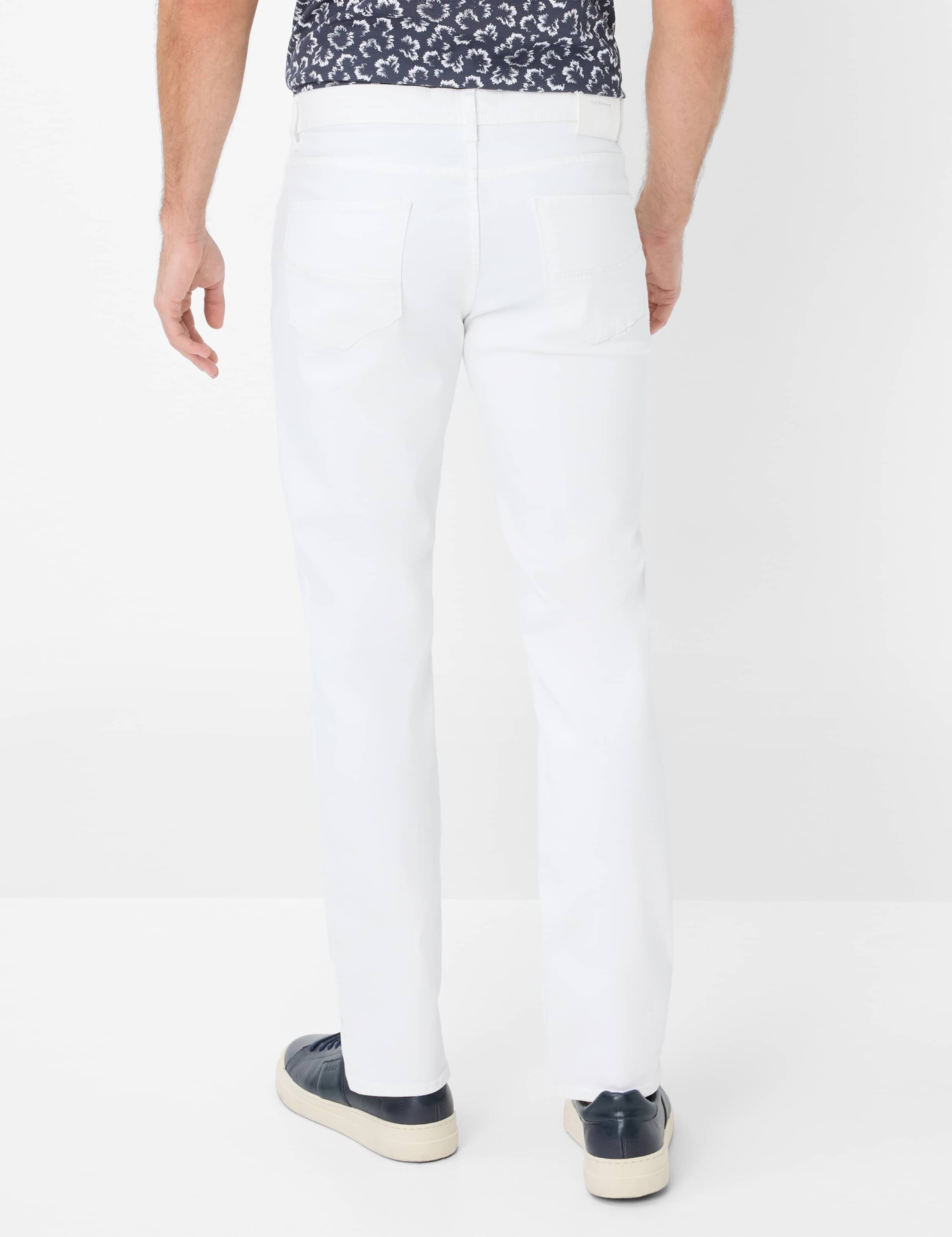 Men Style CADIZ Denim White Straight Fit Model back