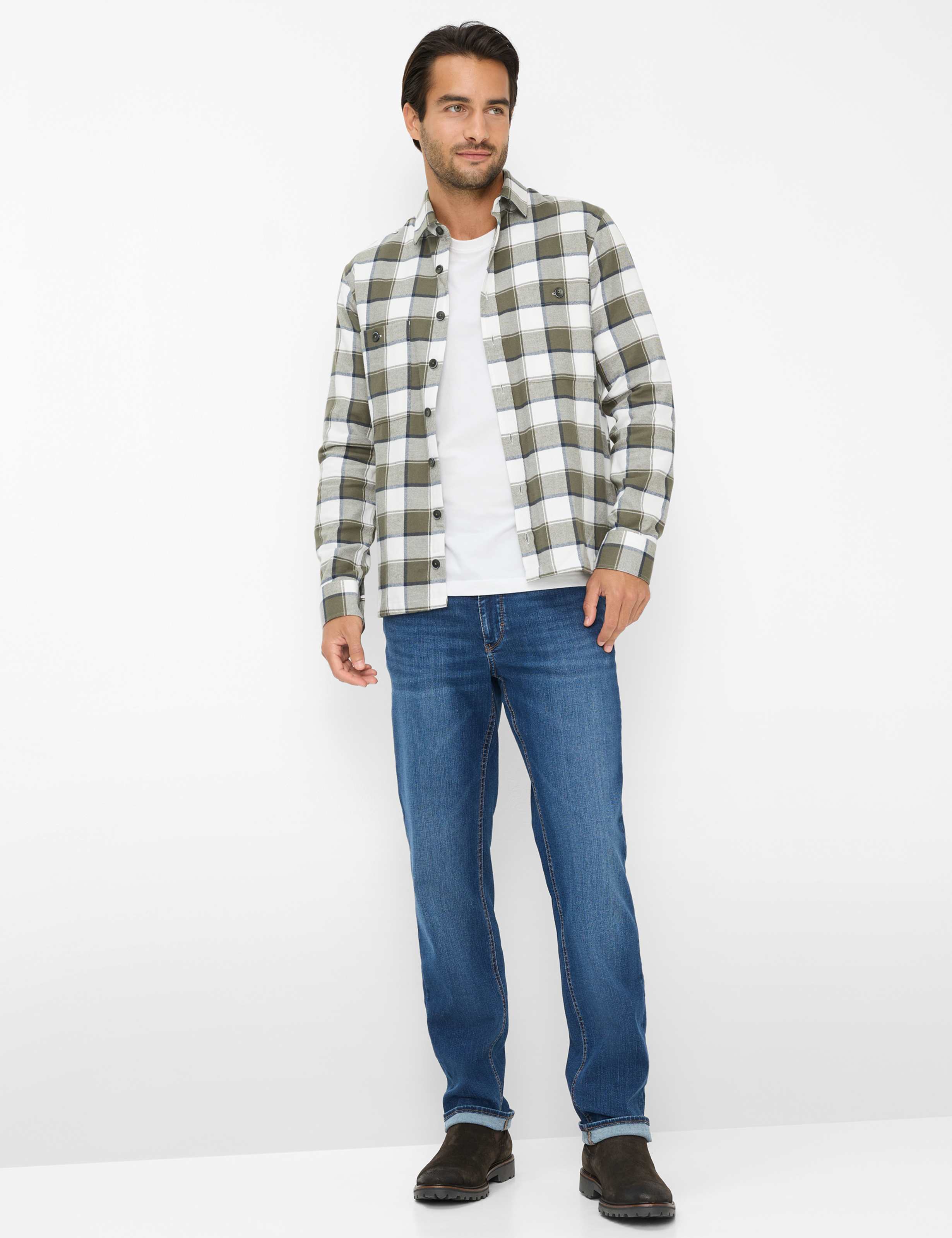 Homme Style COOPER Denim Bleu Regular Fit Tenue du mannequin