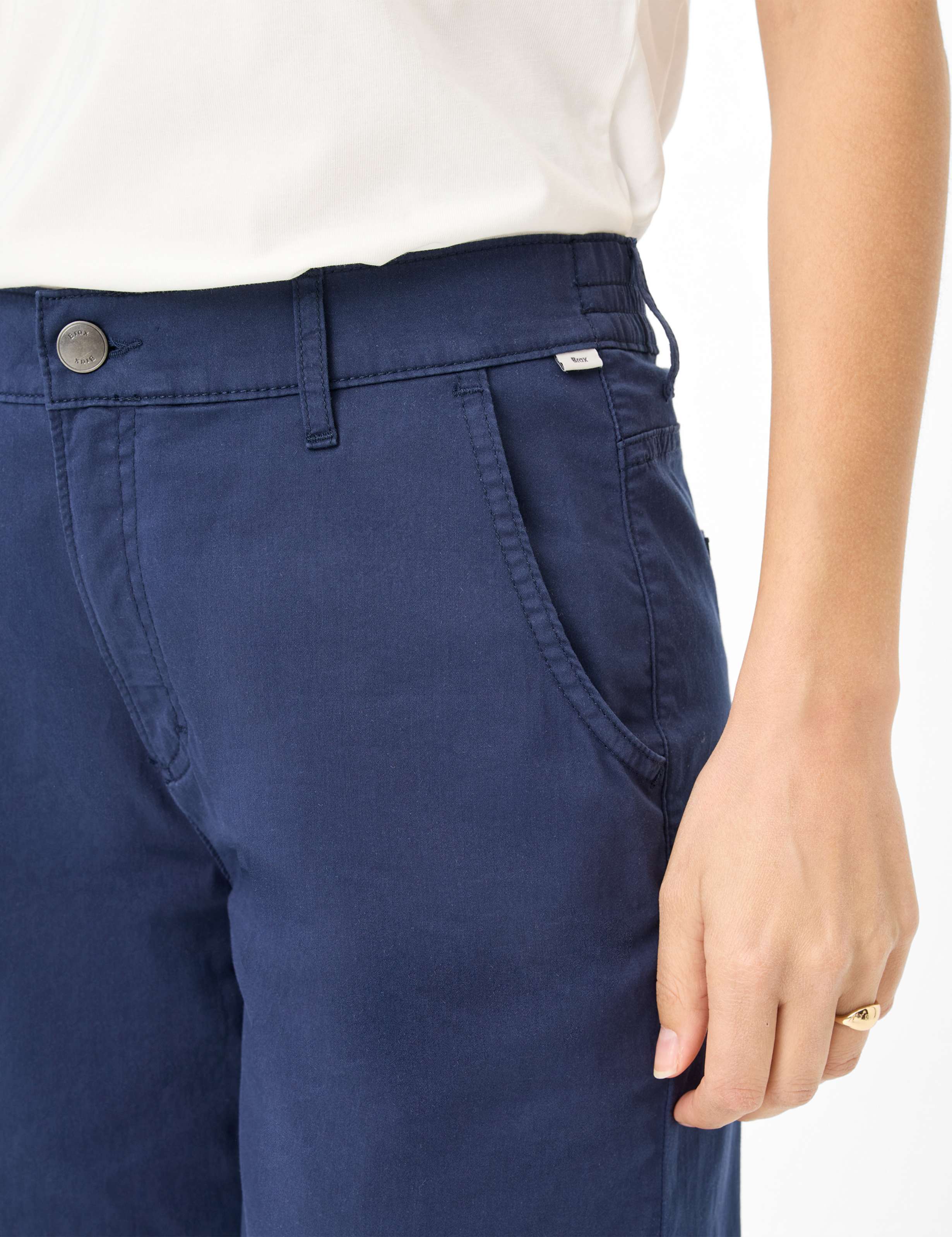 Damen Style MAINE B Dunkelblau Wide Leg Detail 2